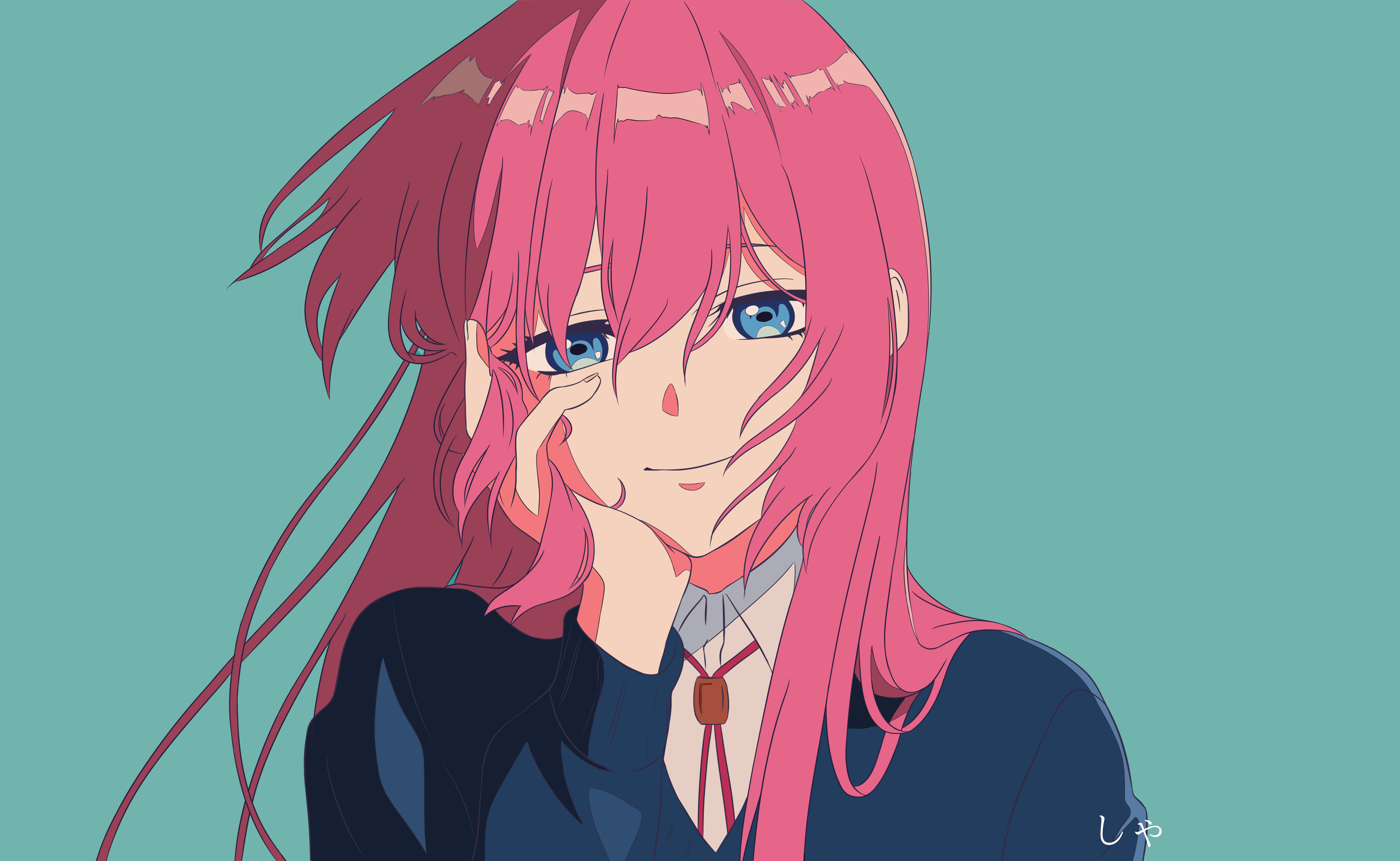 5090x3130 Download 640x1136 Micchon Shikimori, Pink Hair, Shikimori's Not Just A Cutie Wallpaper for iPhone 5c, 5s, Desktop