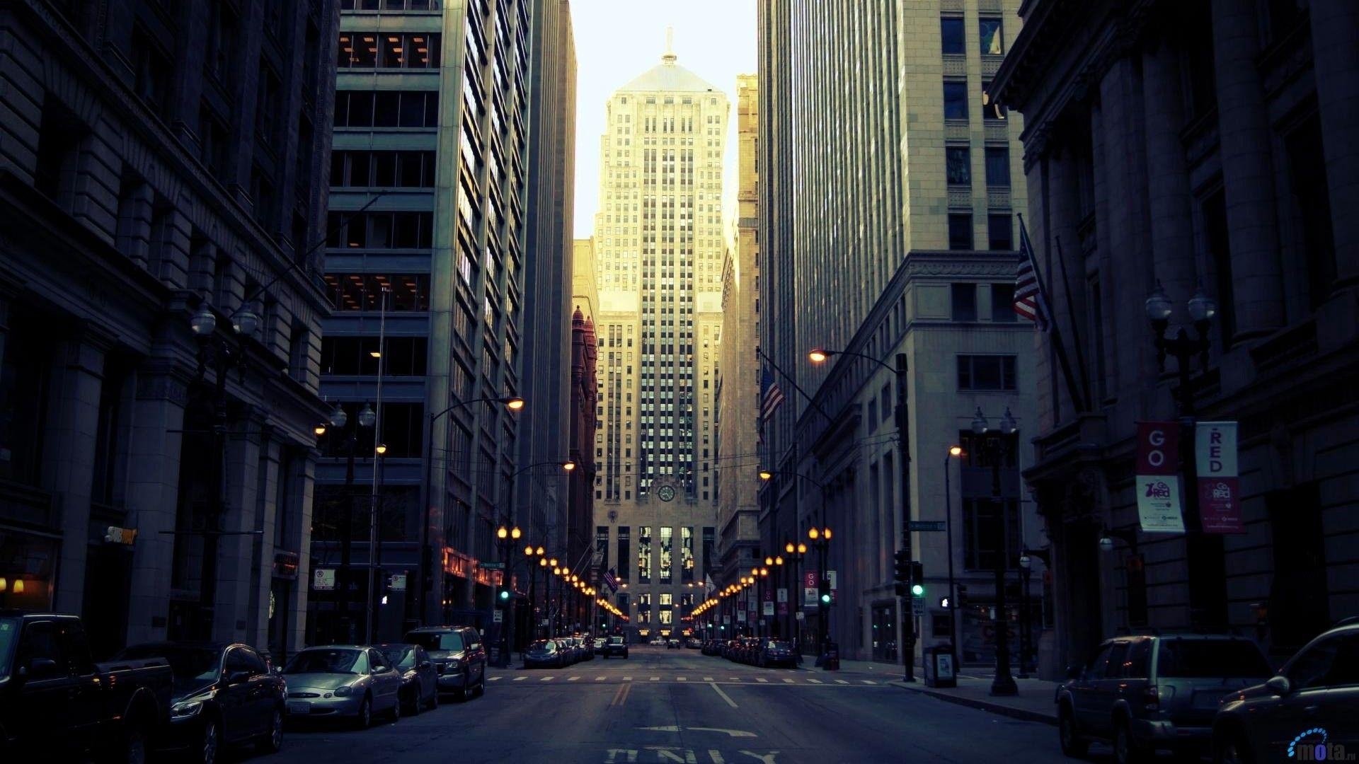 1920x1080 HD Streets of Chicago Wallpaper, Desktop
