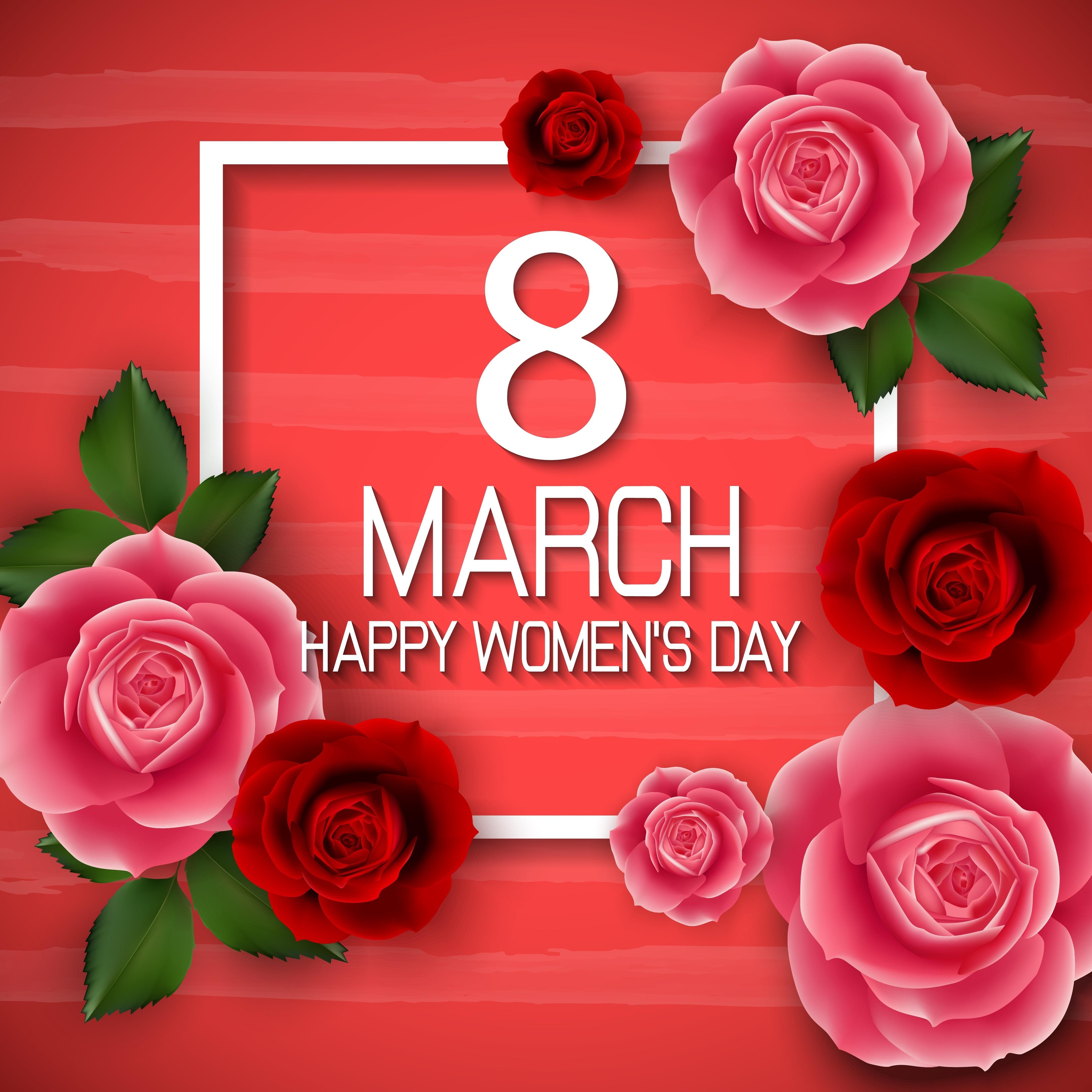 4330x4330 Desktop Wallpaper International Women's Day English, Phone