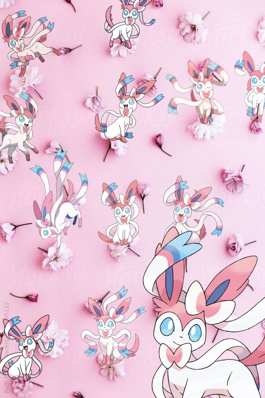 1080x1620 Sylveon and Latios Wallpaper, Phone