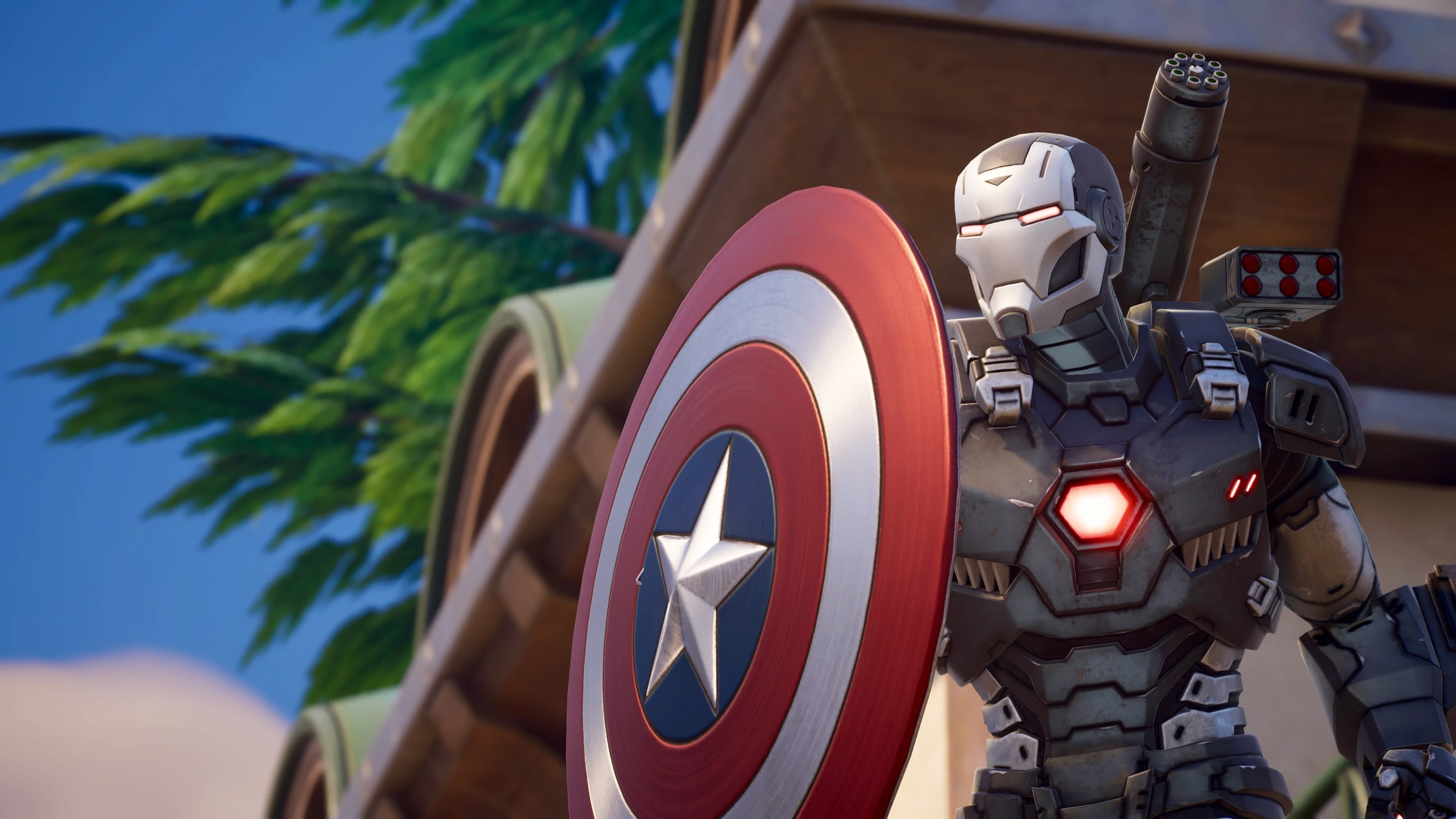 3840x2160 War Machine Fortnite wallpaper, Desktop