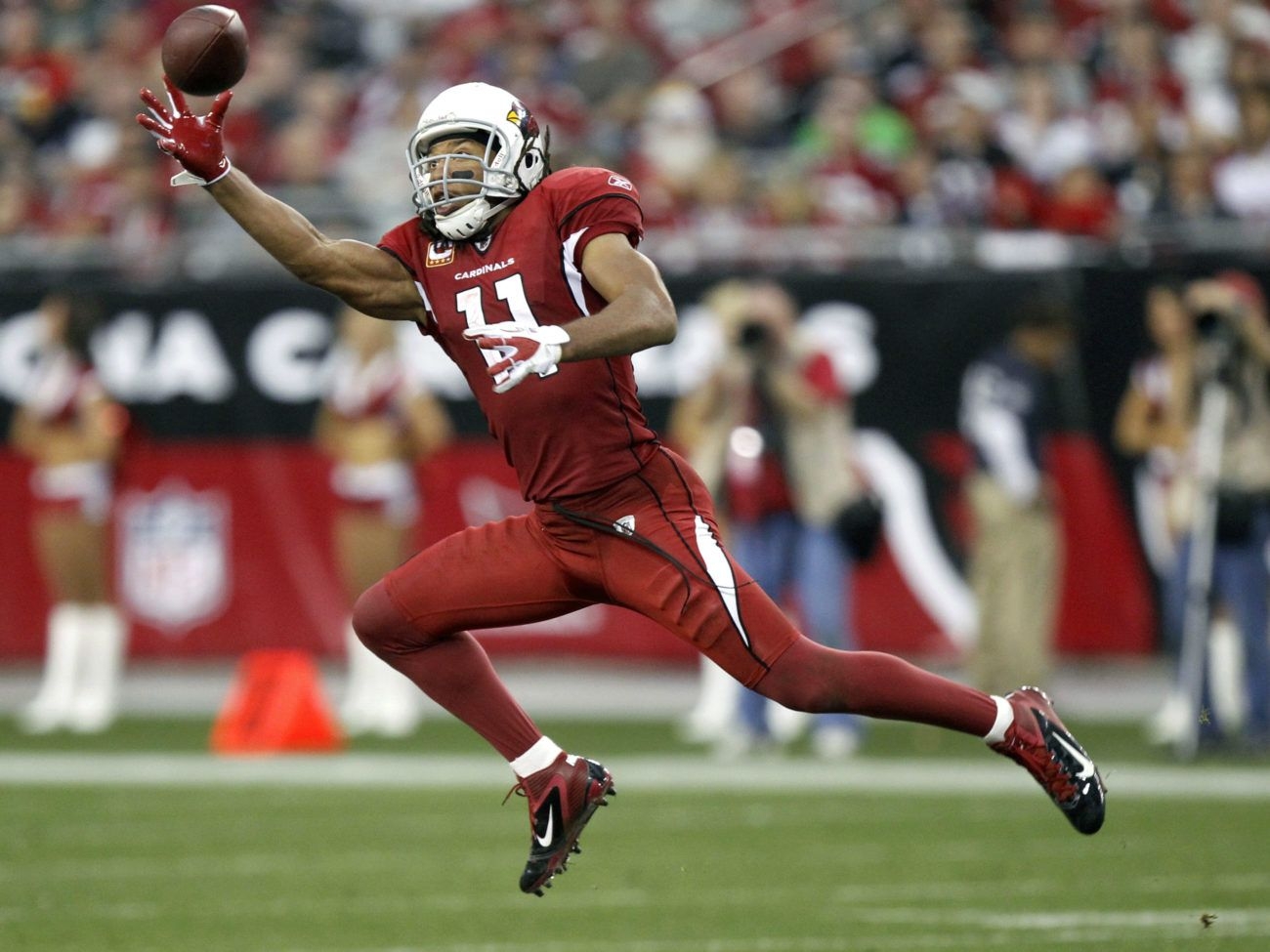 1300x980 Larry Fitzgerald One Handed Catch Wallpaper 1 Grueling Truth, Desktop