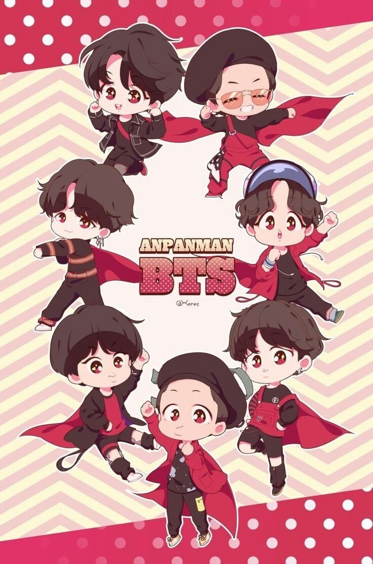 740x1120 BTS Cartoon Wallpaper Free BTS Cartoon Background, Phone