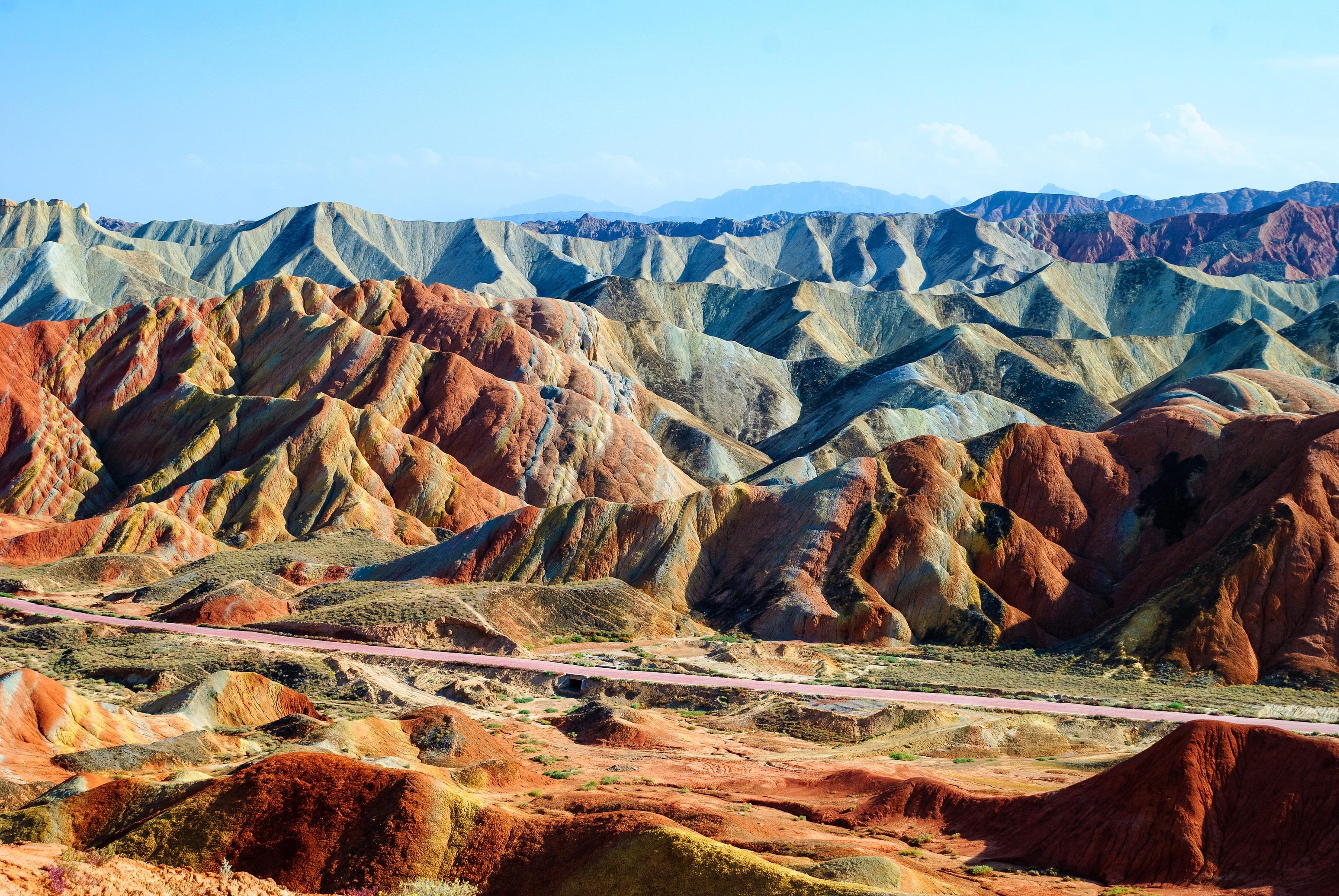 3100x2080 Image China Zhangye Danxia Nature Mountains, Desktop
