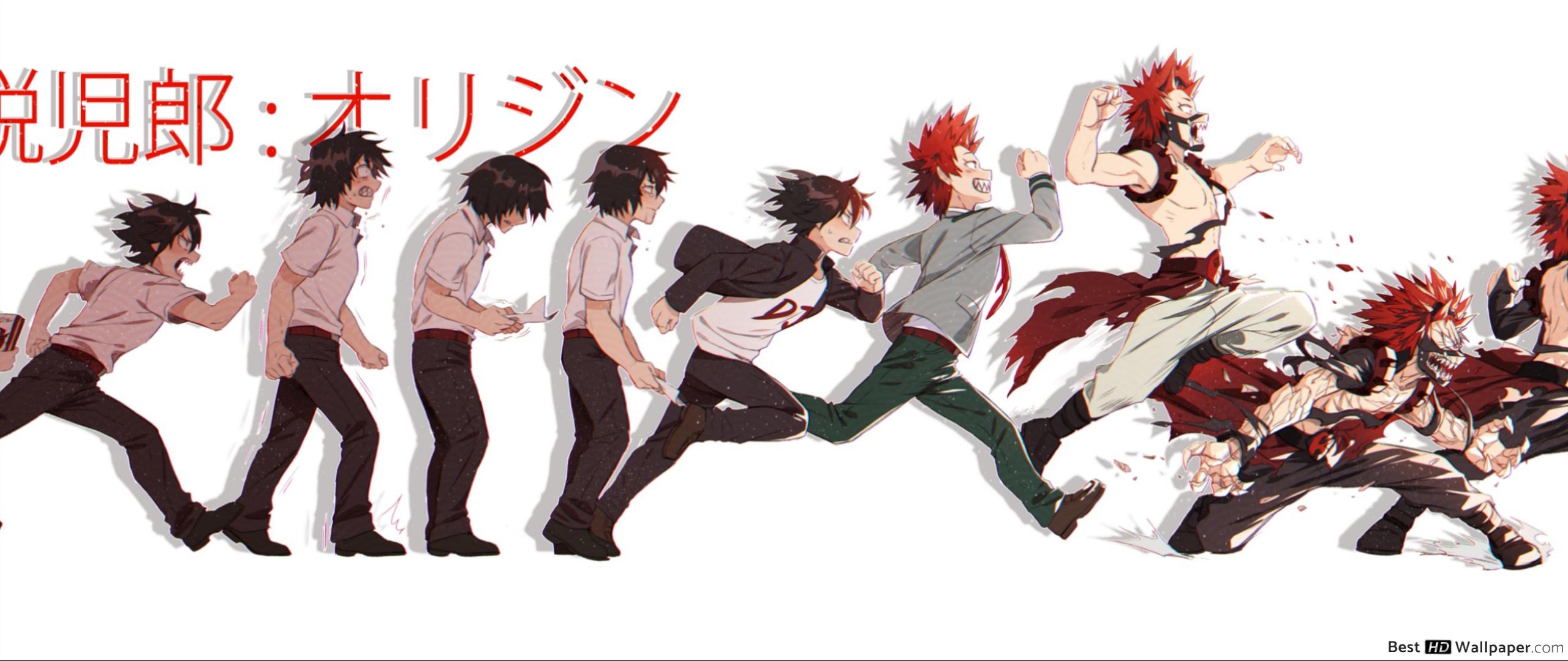 2560x1080 Free download Eijiro Kirishima Evolution  Wallpaper Ecopetitcat [] for your Desktop, Mobile & Tablet. Explore Eijirō Wallpaper. Eijirō Wallpaper, Dual Screen