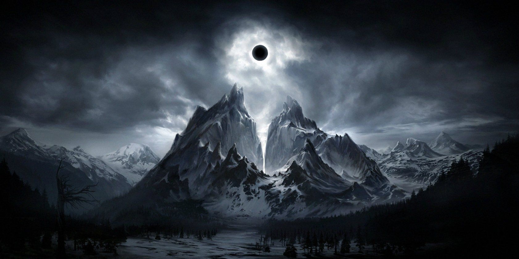 1690x840 Epic Fantasy Wallpaper Dark Background Free Download > SubWallpaper, Dual Screen