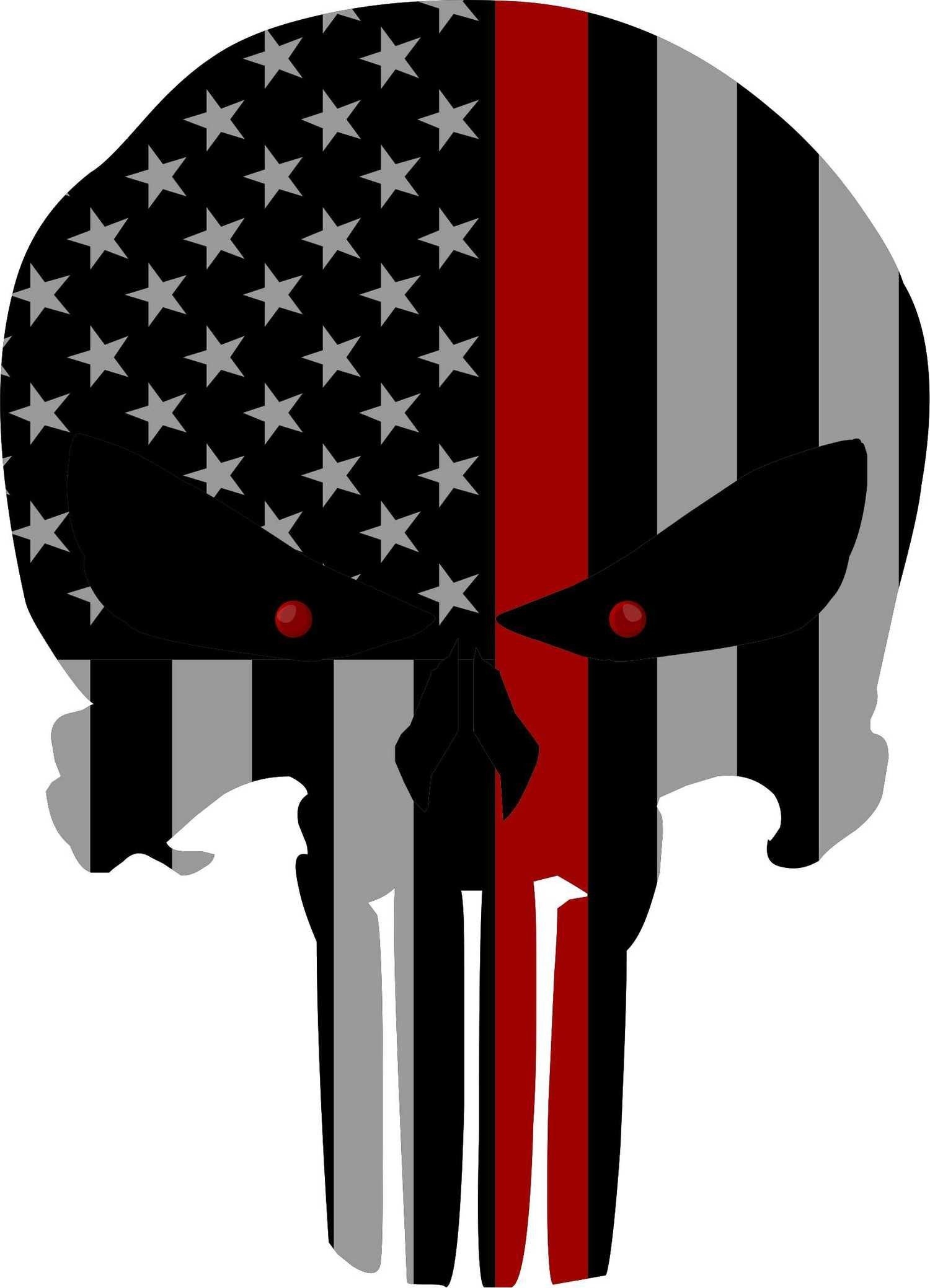 1500x2080 American Flag Punisher Skull, Phone