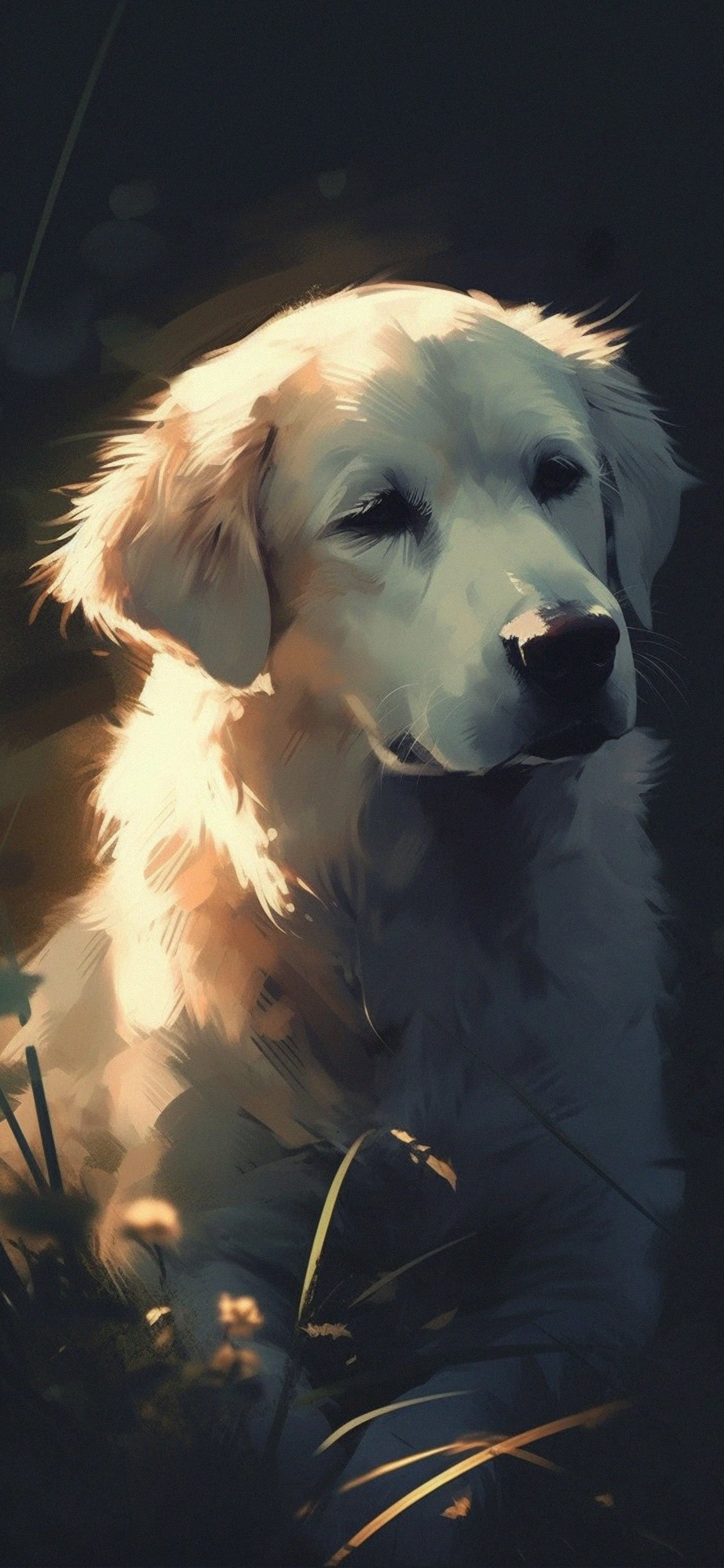 1190x2560 Labrador Retriever Art Wallpaper, Phone