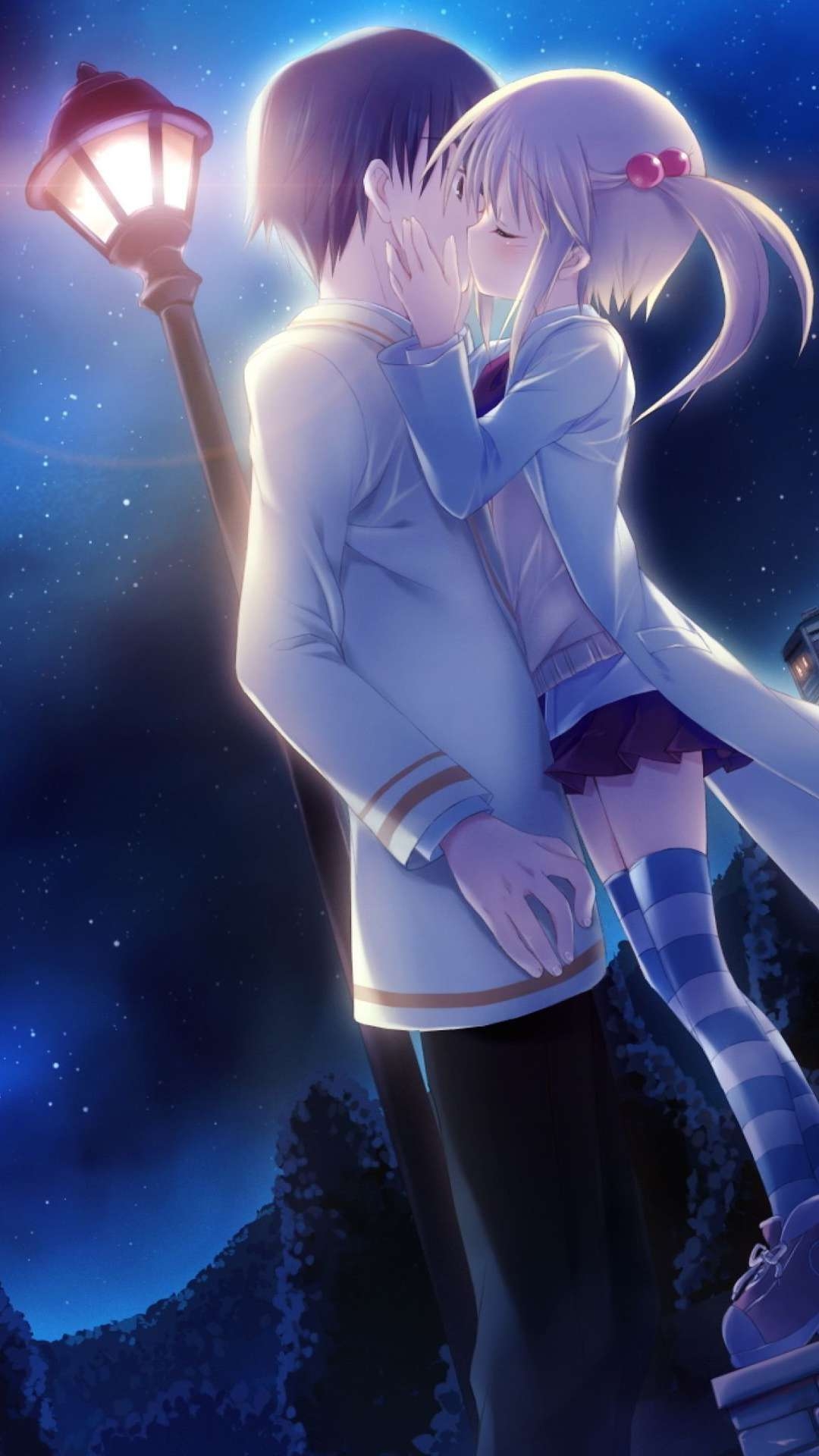 1080x1920 Anime Couple Wallpaper for iPhone and Android, Phone