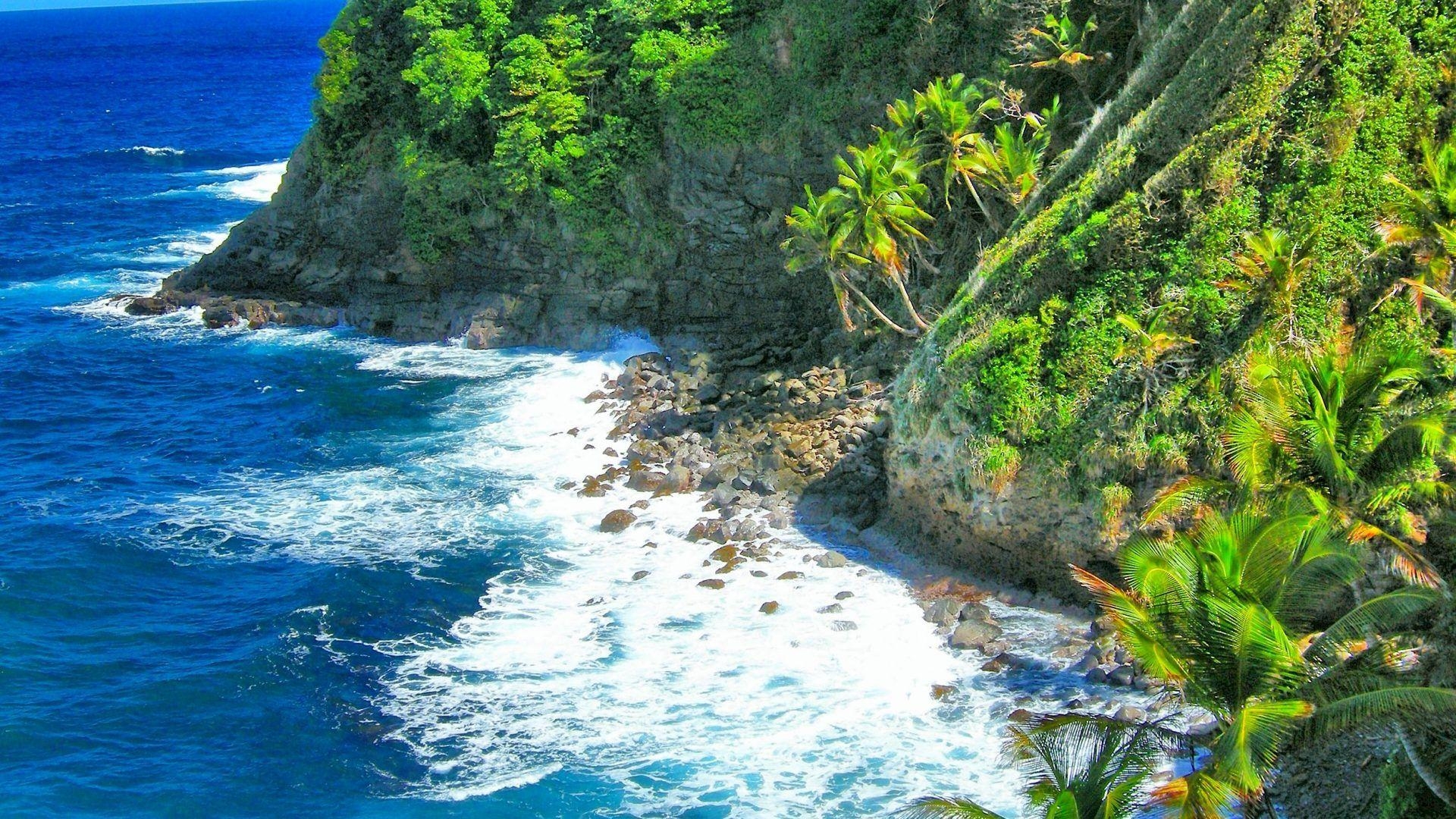 1920x1080 Wallpaper Tagged With Dominica: Calendar Dominca Waterfall, Desktop