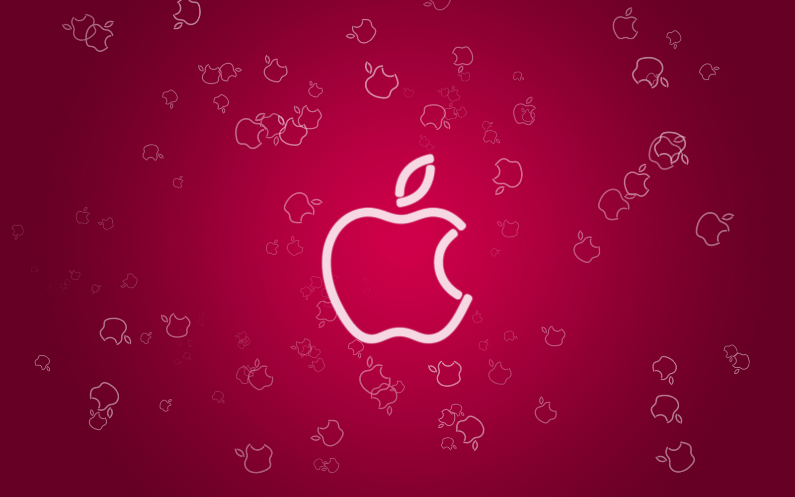 1600x1000 Wallpaper For > Red Apple Logo Wallpaper HD, Desktop