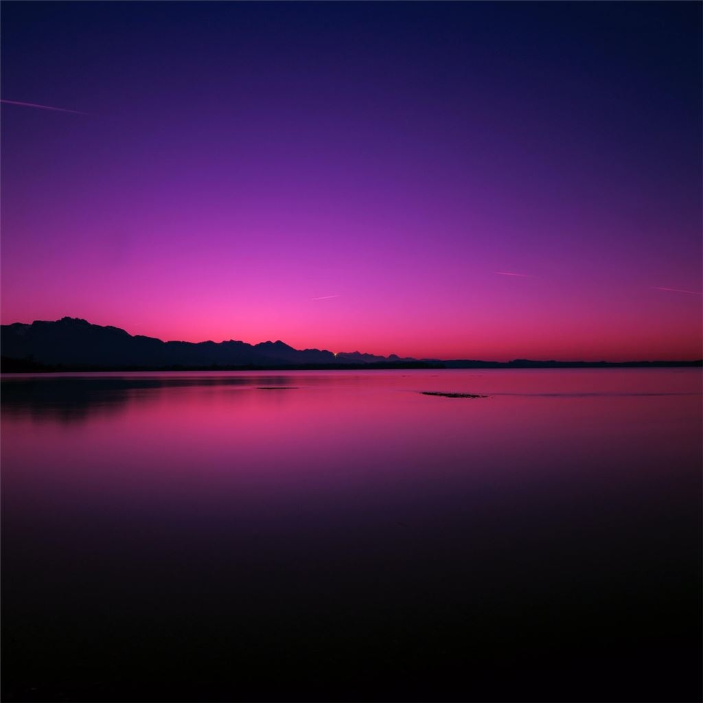 1030x1030 calm water body pink evening 4k iPad Wallpaper Free Download, Phone