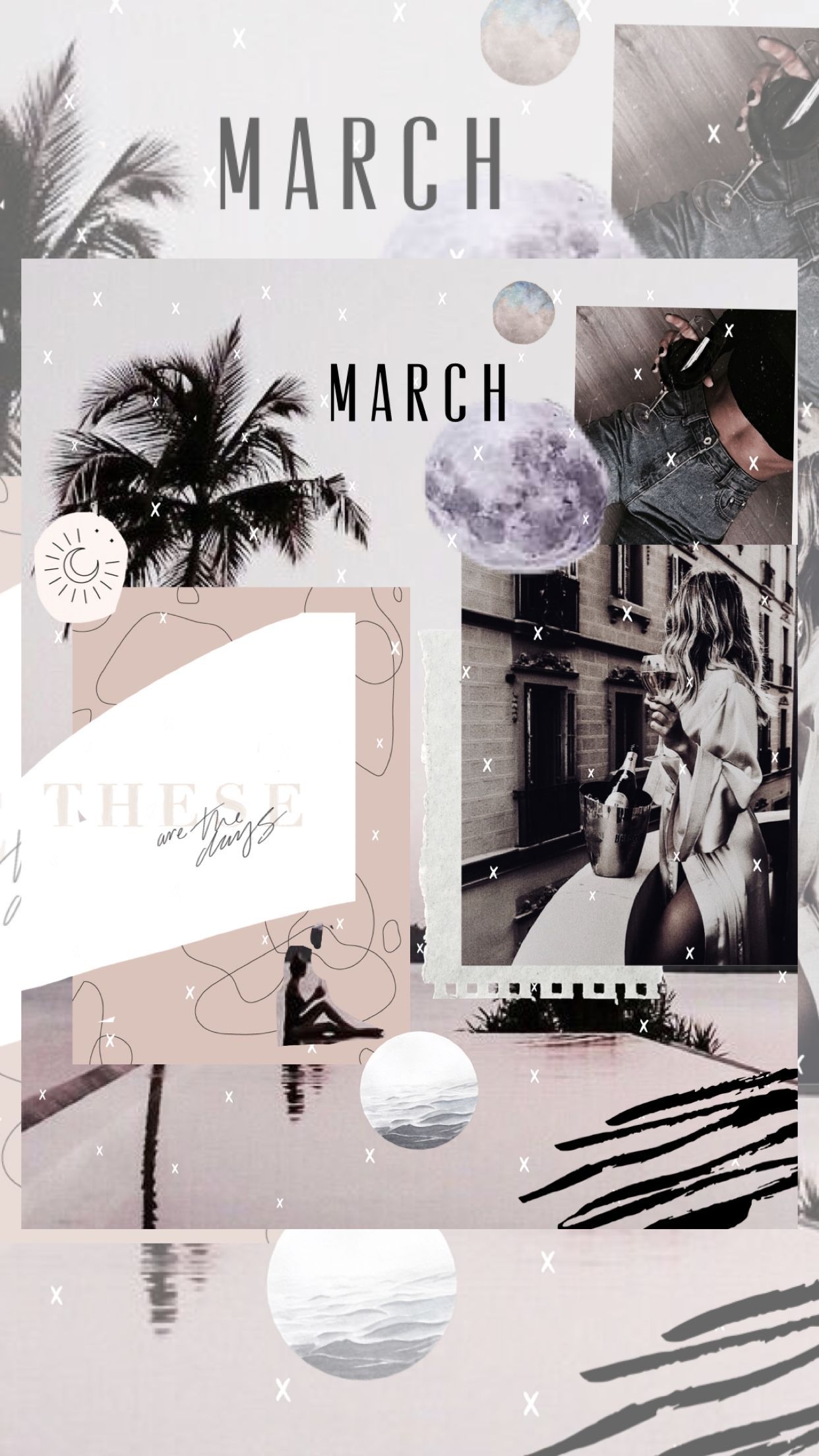 1250x2210 March mood. Mood board inspiration, Collage design, Aesthetic collage, Phone