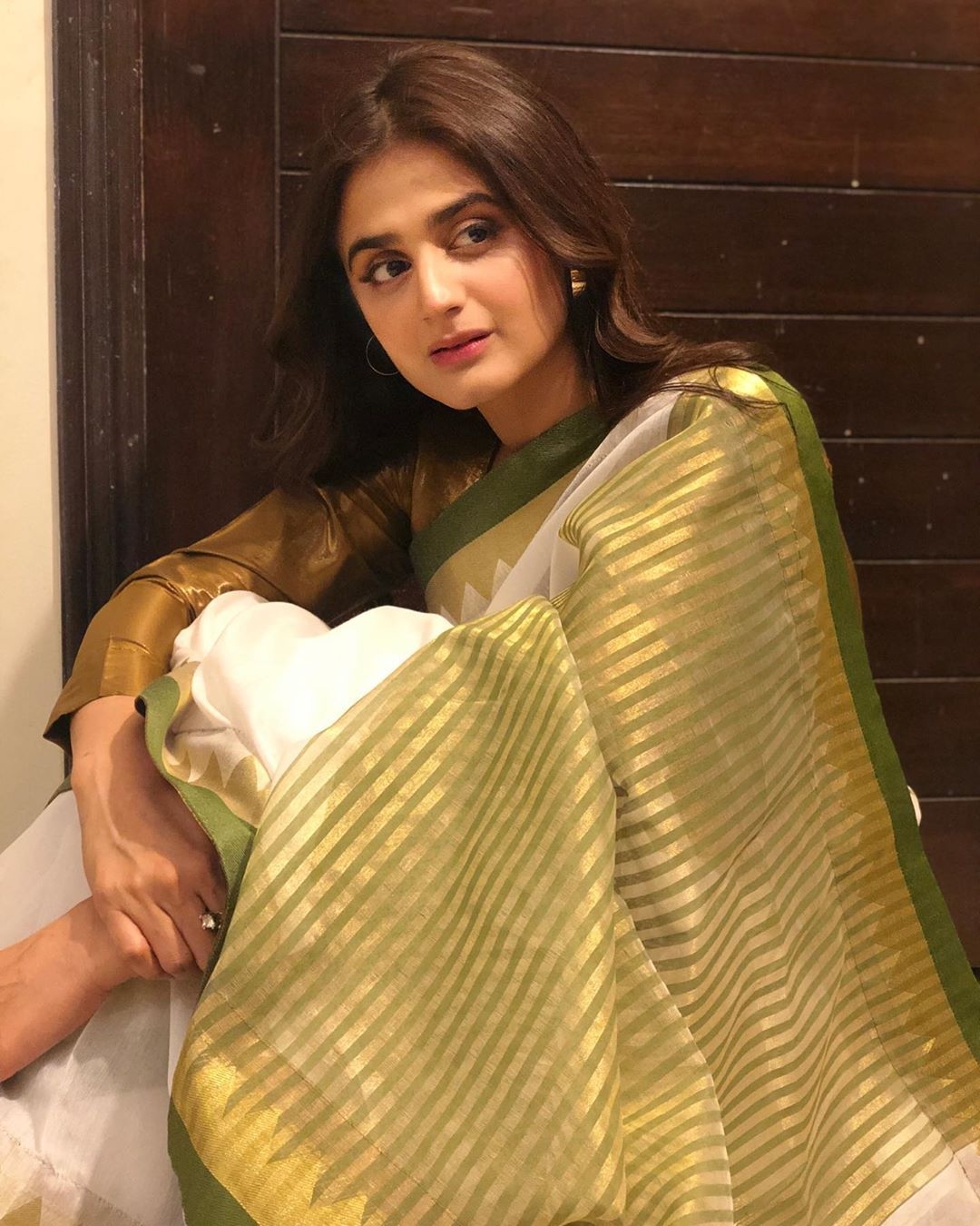 1080x1350 Latest Beautiful Picture of Hira Mani in Saree. Pakistani Drama, Phone