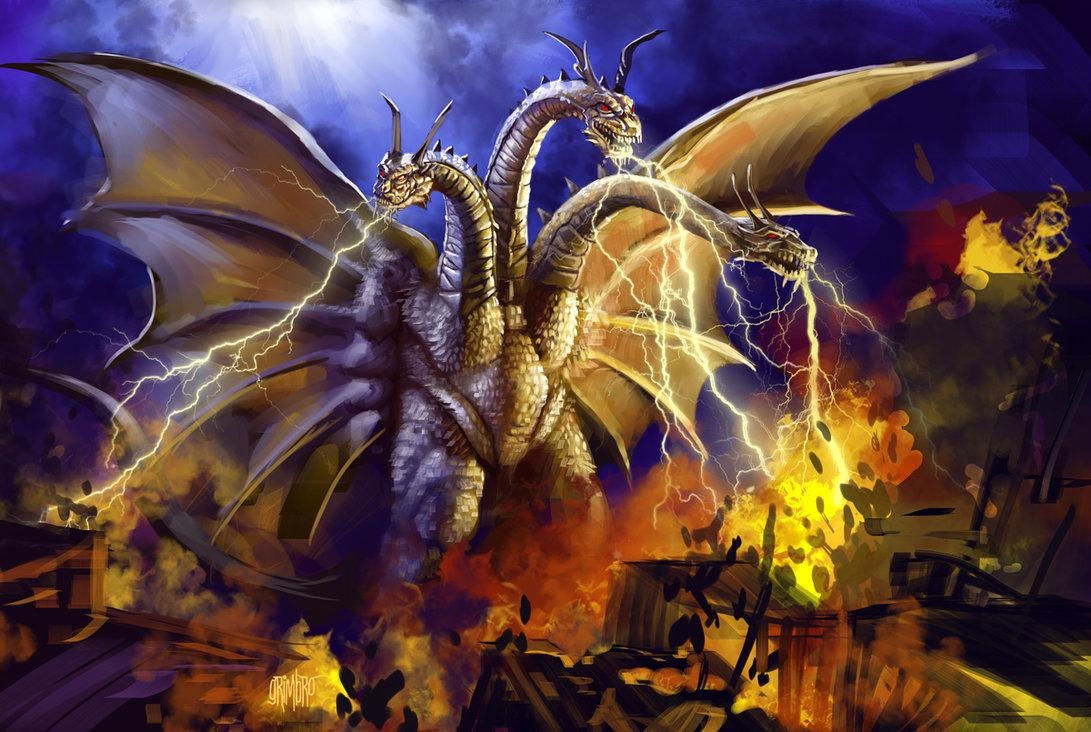 1100x740 Deathwing (WoW) vs. King Ghidorah, Desktop