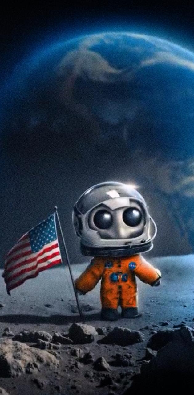 630x1280 Cute Astronaut wallpaper, Phone