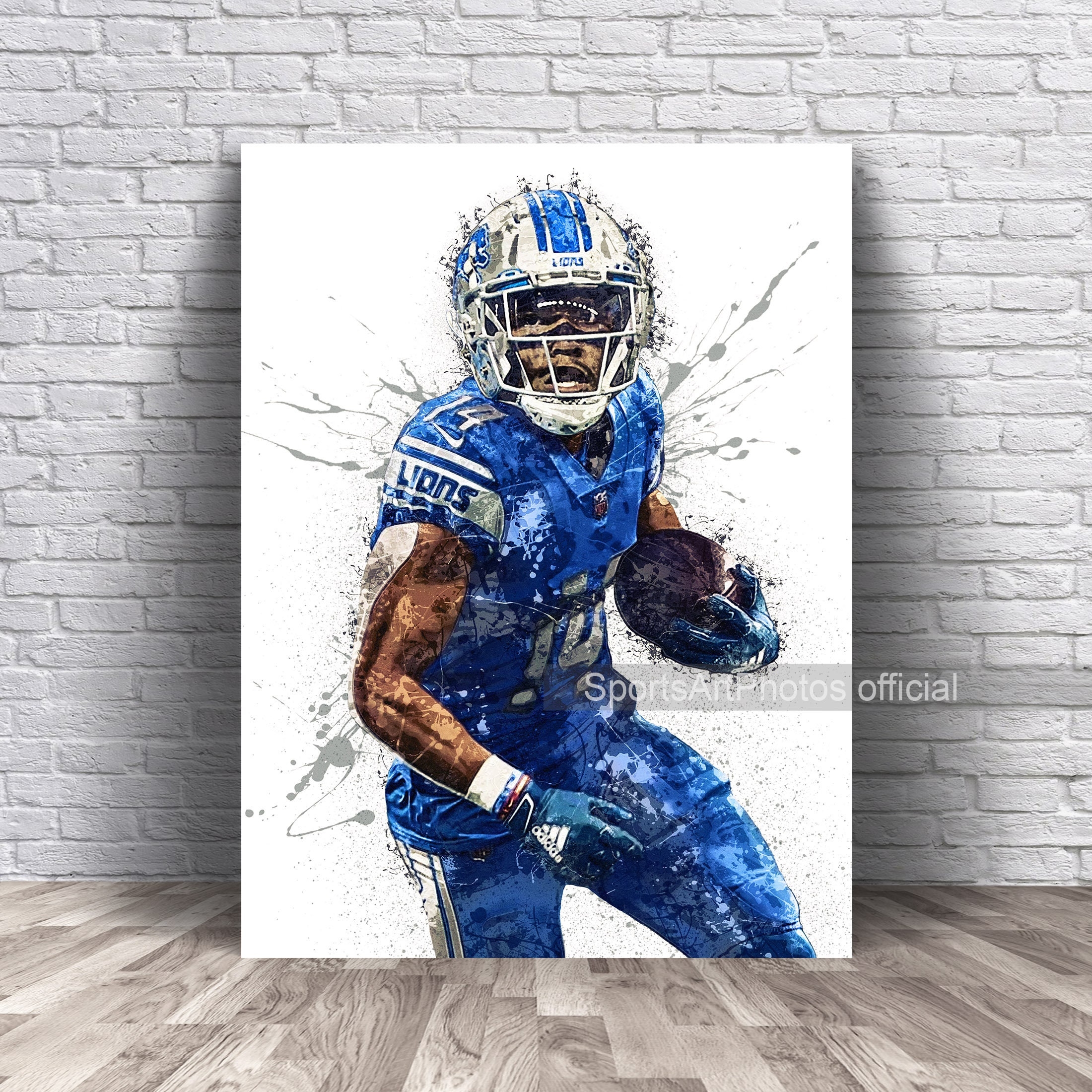 2200x2200 Amon Ra St. Brown Poster, Detroit Lions, Phone