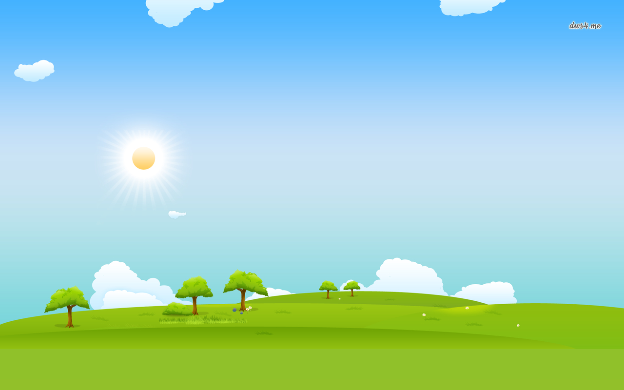 1280x800 Sunny Sky Wallpaper Vector Wallpaper 1964. Летний пейзаж, Пейзажи, Фоновые изображения, Desktop