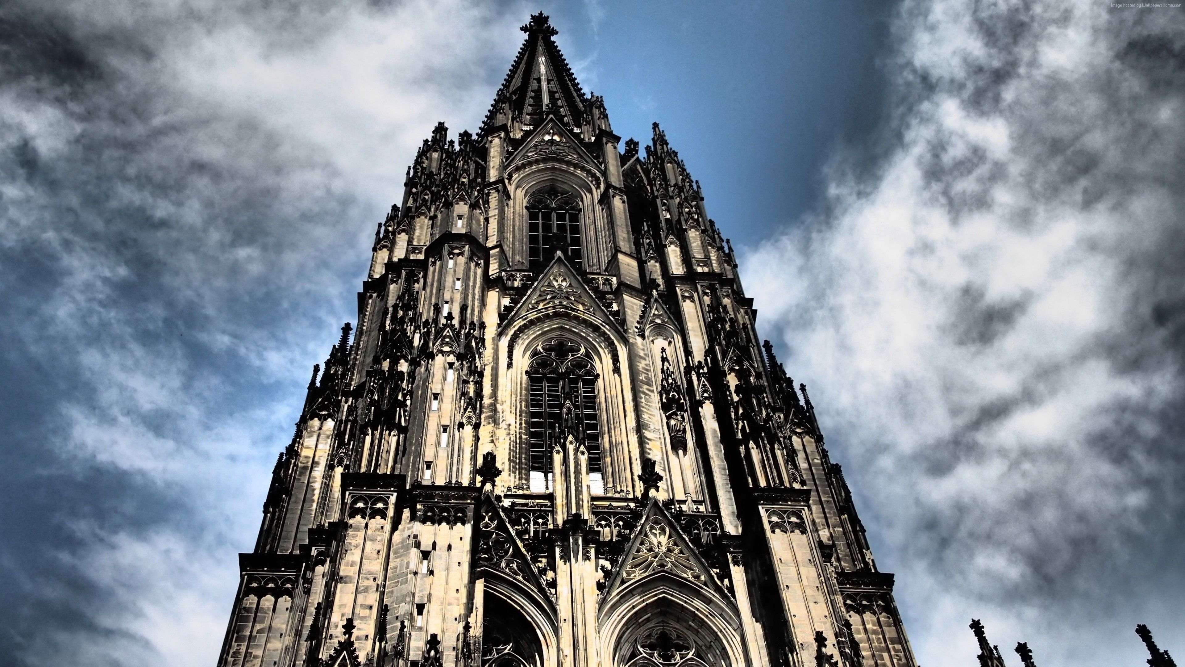 3840x2160 Wallpaper Cologne Cathedral, Germany, Cologne, Europe, sky, 4k, Desktop