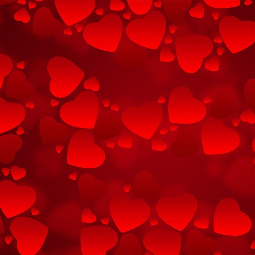 1030x1030 Valentine&;s Day Red Hearts iPad Air Wallpaper Download. iPhone, Phone