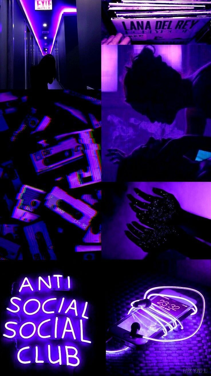 740x1320 Dark Purple Aesthetic Phone Wallpaper, Phone