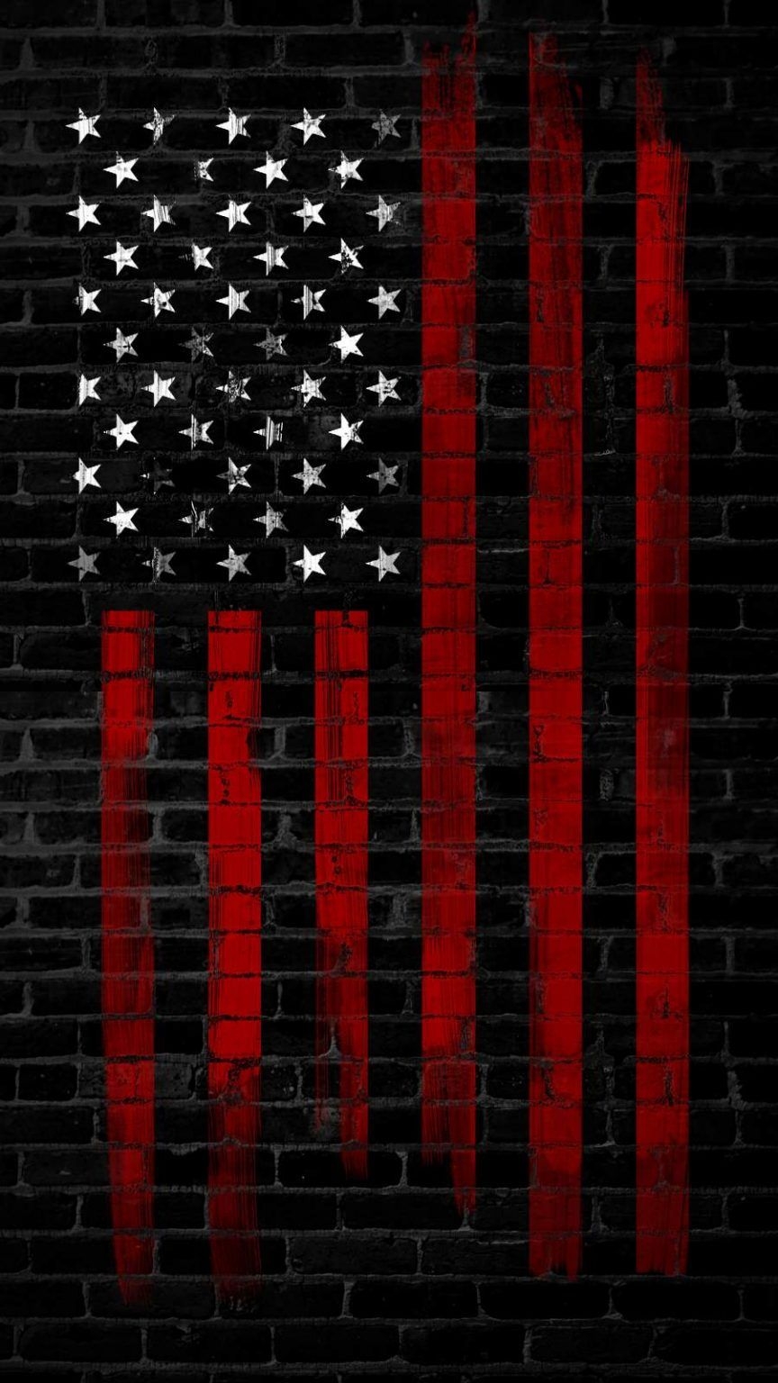 870x1540 Dark American Flag iPhone Wallpaper, Phone