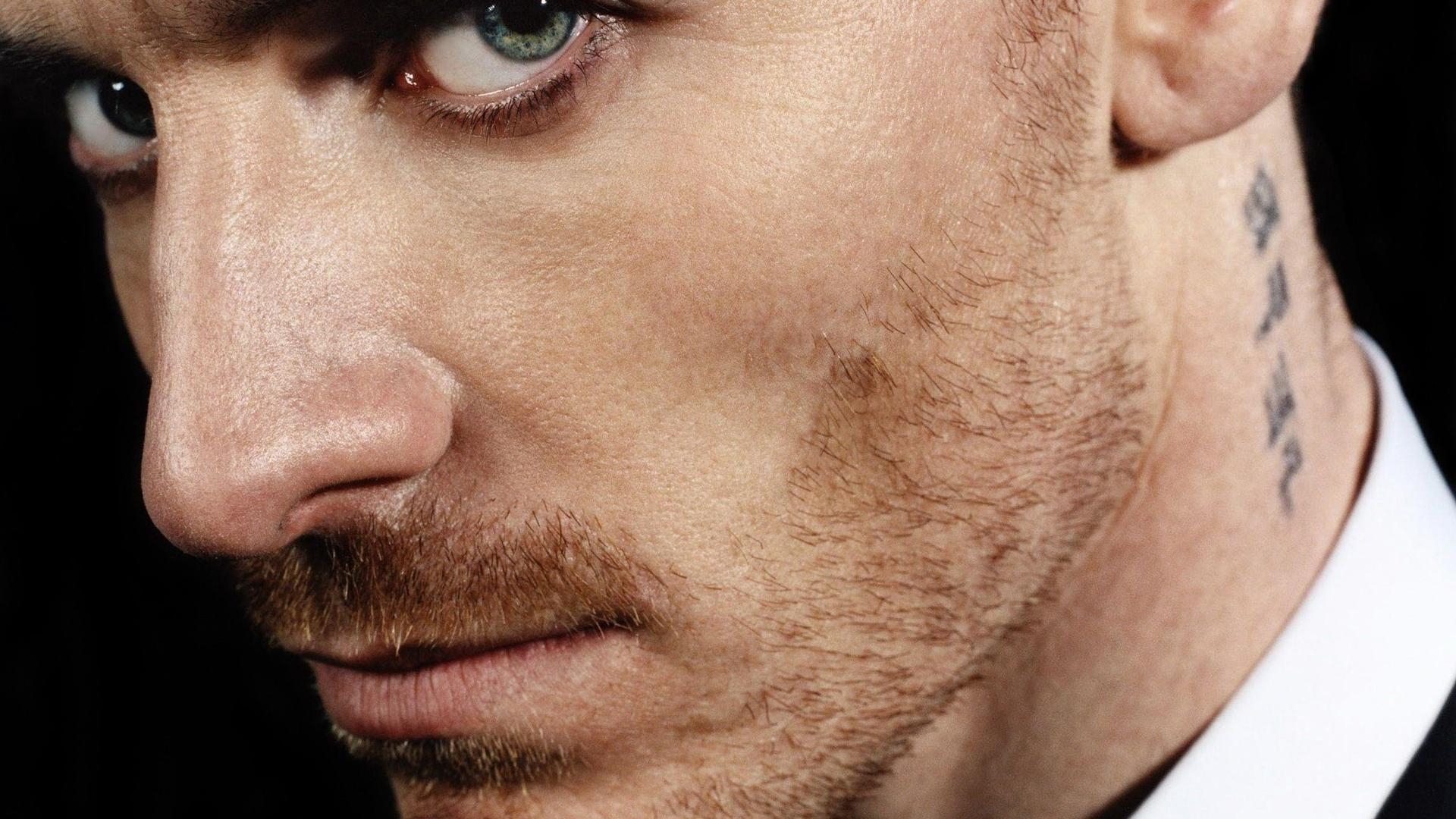 1920x1080 Blue eyes men actors faces michael fassbender stubble wallpaper, Desktop