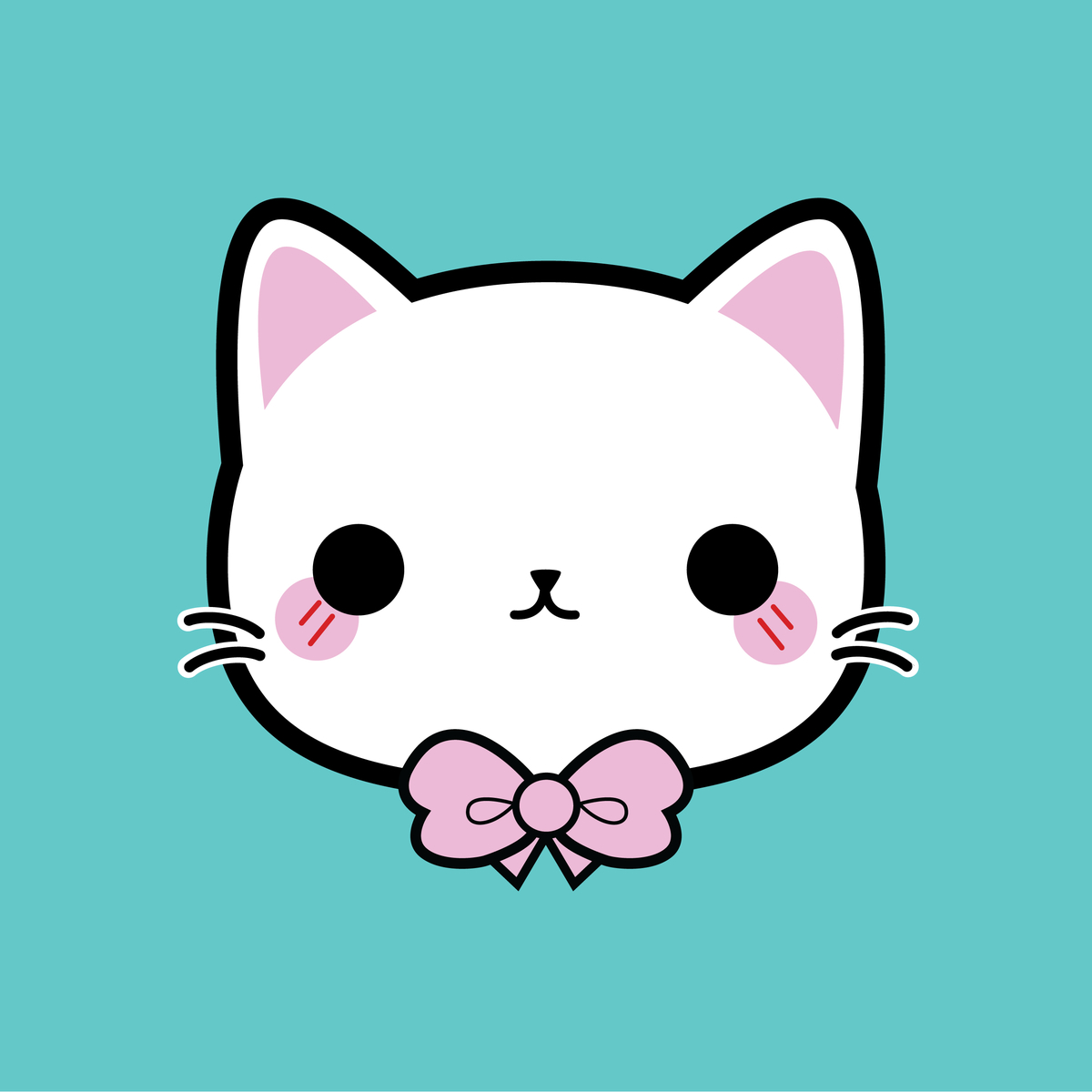 1200x1200 Kawaii Cat Wallpaper, HD Kawaii Cat Background on WallpaperBat, Phone