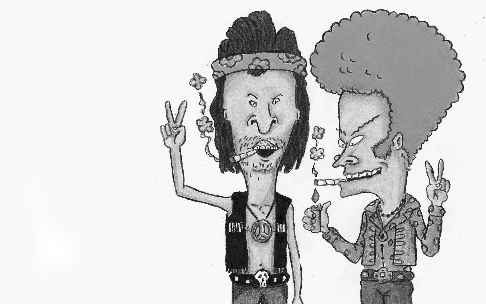 1920x1200 beavis, And, Butthead, Joint, Marijuana, 420 Wallpaper HD, Desktop