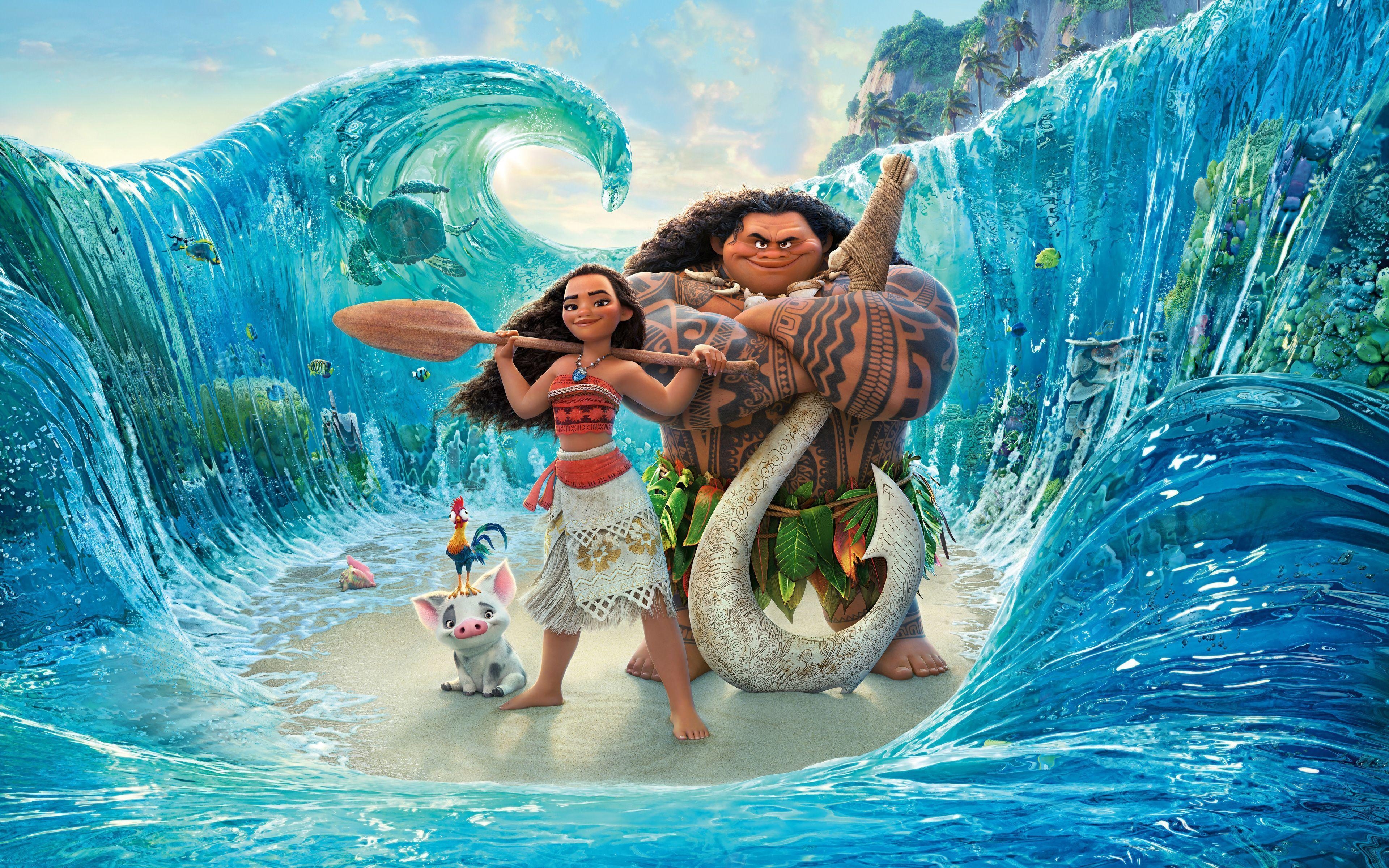 3840x2400 Moana 2016 HD 4K 8K Wallpaper, Desktop