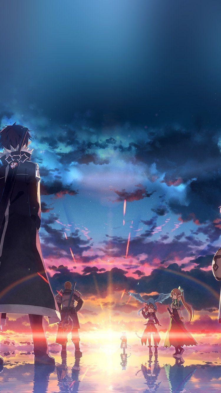 750x1340 Wallpaper iPhone 6 anime SAO. Wallpaper animes, Animes, Phone