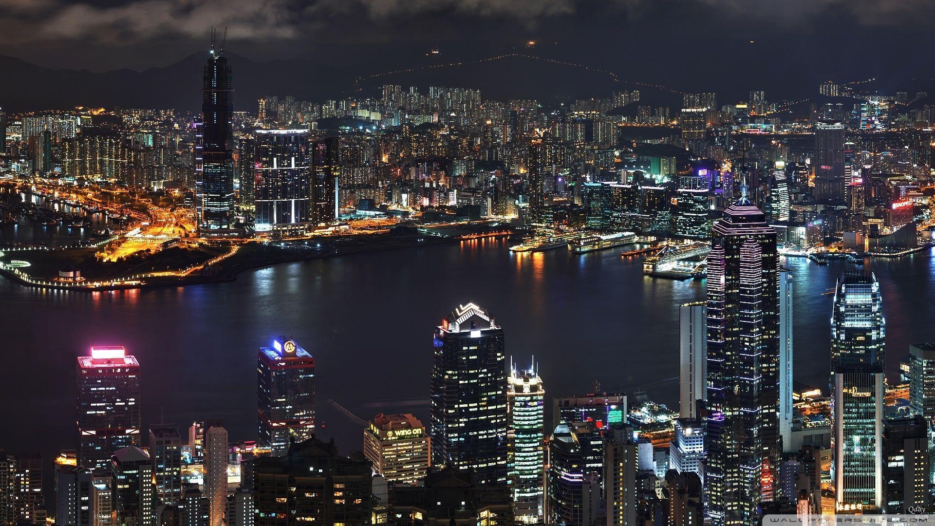 1920x1080 Hong Kong Skyline HD desktop wallpaper, Widescreen, High, Desktop