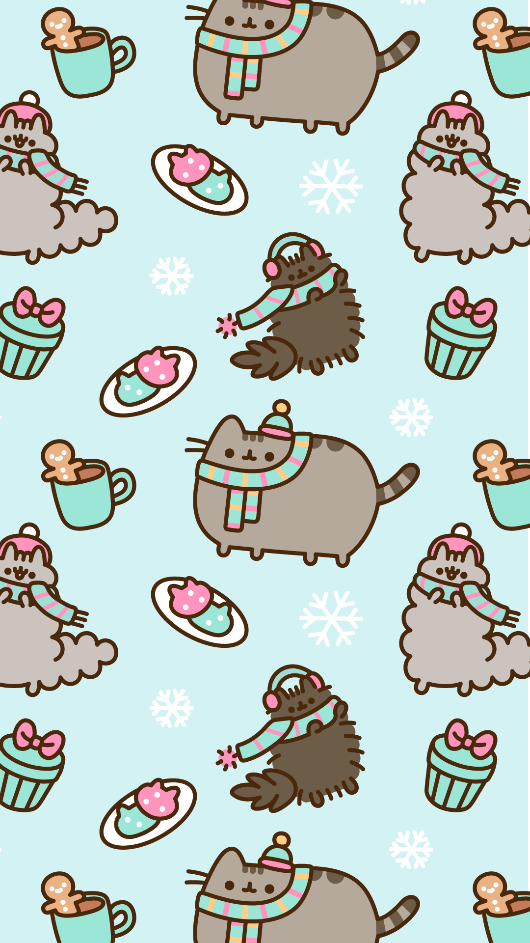 1080x1920 FREE Exclusive Pusheen Android and iPhone® Christmas, Phone