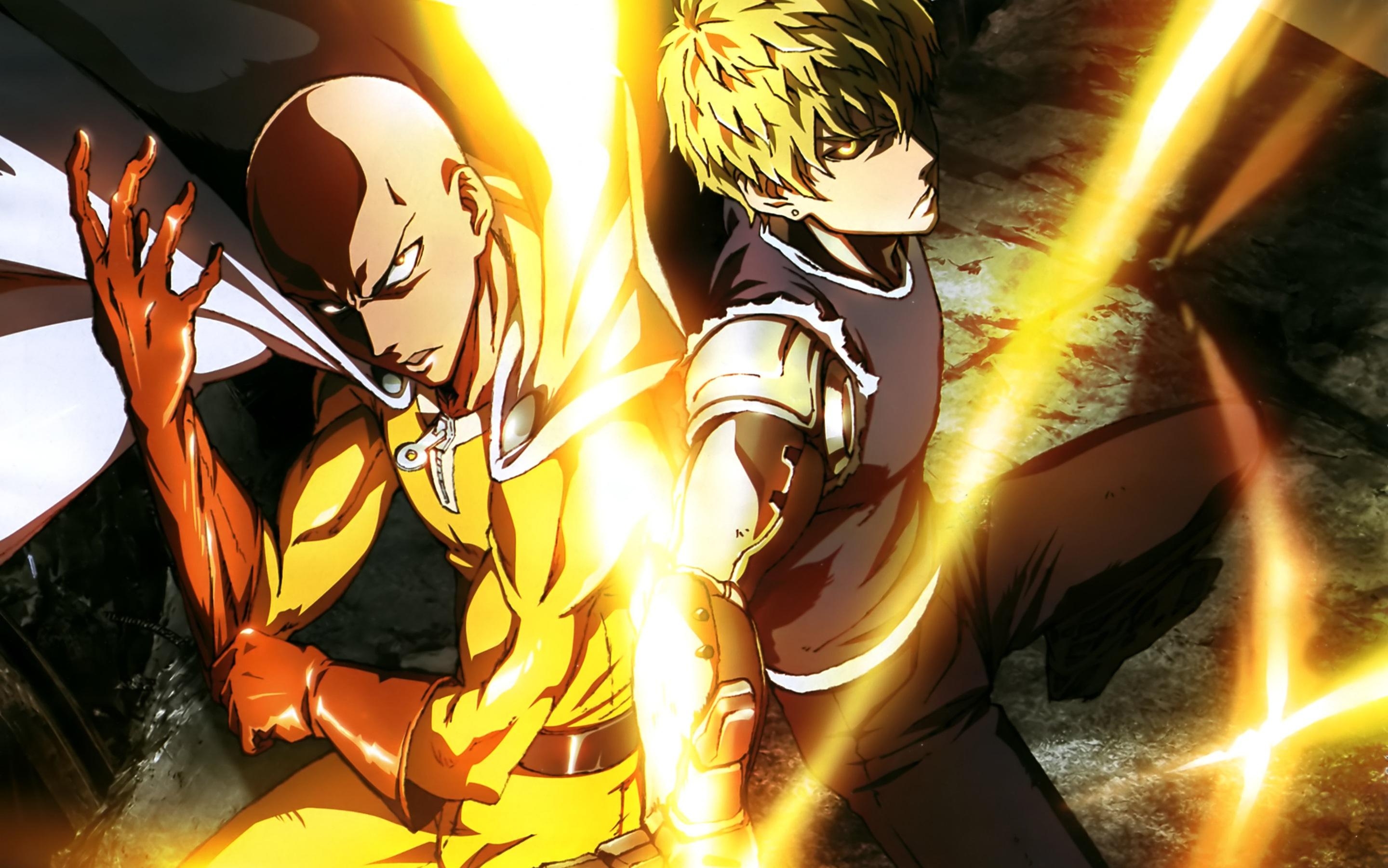 2880x1800 Saitama (One Punch Man) image Saitama and Genos HD wallpaper, Desktop