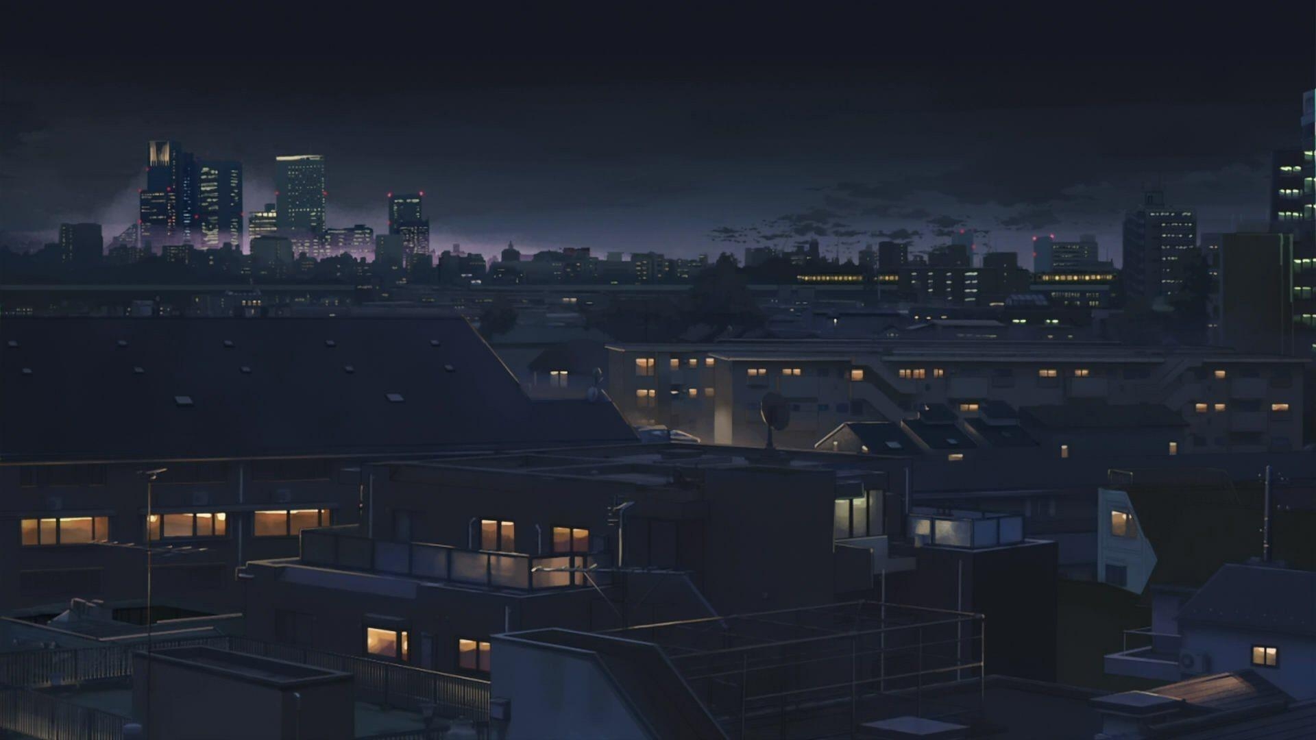 1920x1080 Anime Night City Wallpaper Free Anime Night City, Desktop