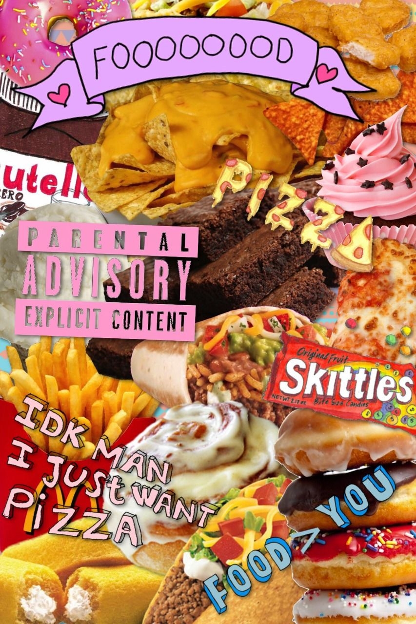 860x1280 Free download Junk Food Collage Tumblr Cutesy in 2019 Food wallpaper [] for your Desktop, Mobile & Tablet. Explore Junk Food Wallpaper. Junk Food Wallpaper, Junk Wallpaper, Cute Food Wallpaper, Phone