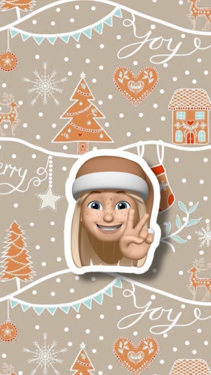 720x1280 christmas memoji ☁️. Sfondi carini, Sfondi iphone, Bellissimi sfondi, Phone