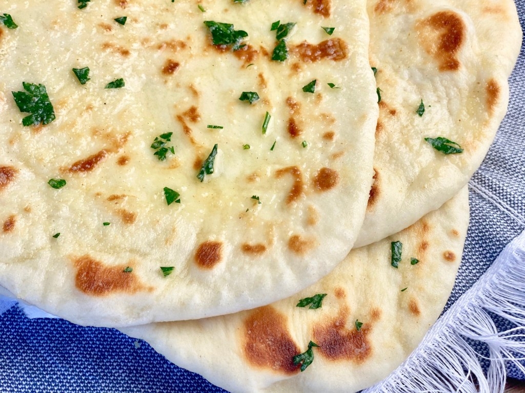 1030x770 Homemade Garlic Butter Naan Bread, Desktop