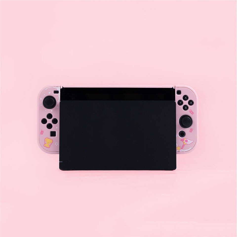 960x960 Protective Case Cover Housing Kawaii Cat Pink for Nintend Switch Game Console Joy Con Accessories, Phone