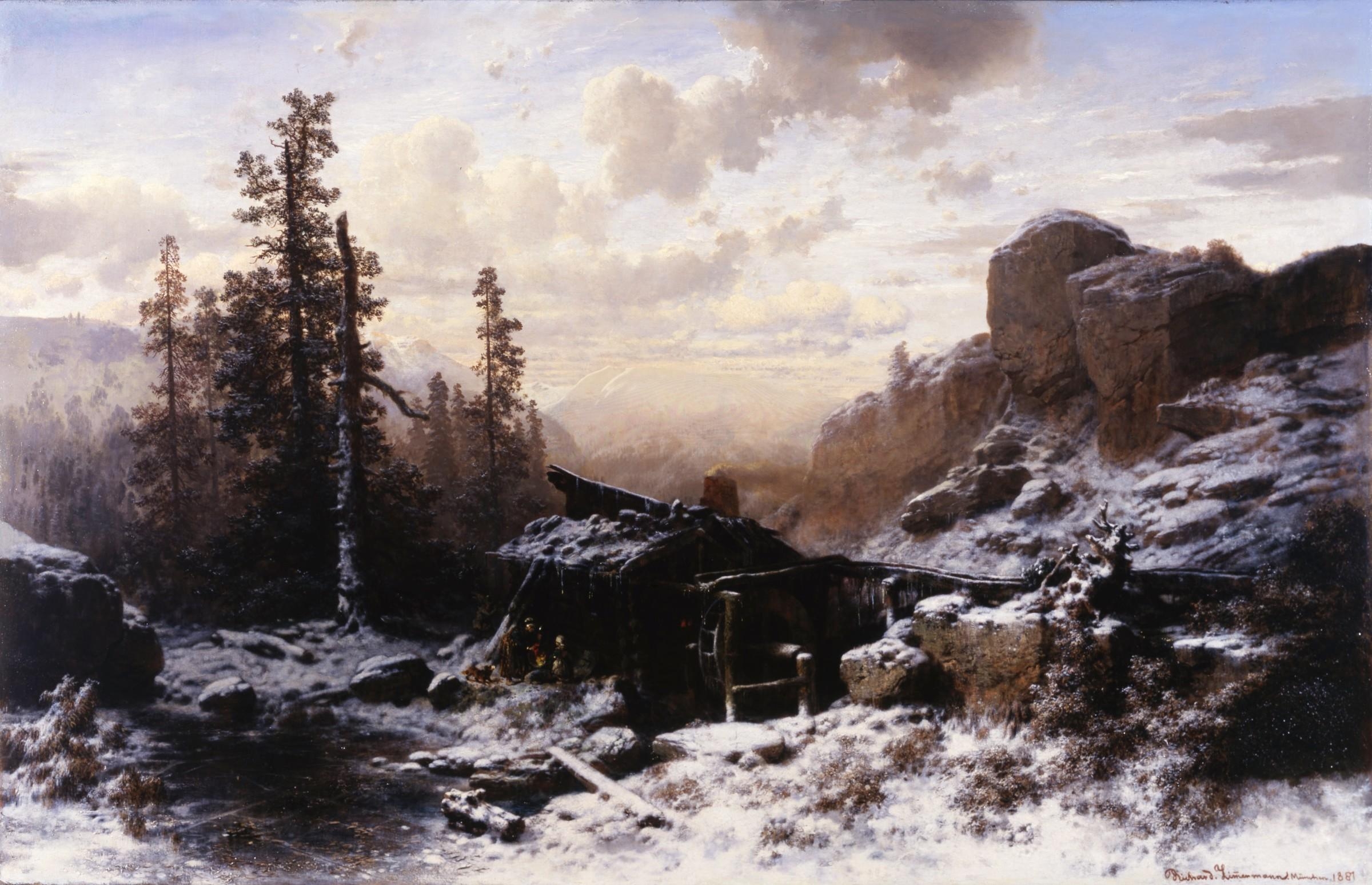 2400x1550 Richard Zimmermann, “Winter Landscape”, Desktop