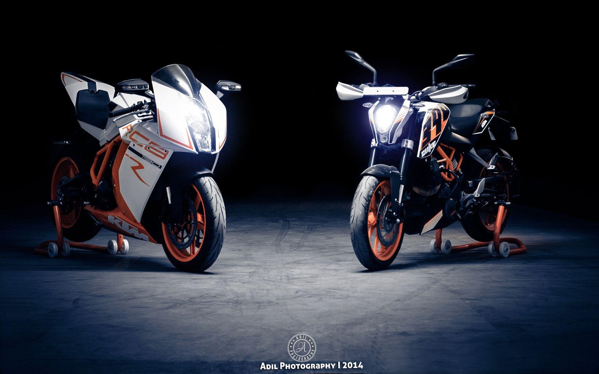 1920x1200 KTM 1190 RC8 and KTM 390 Duke Wallpaper, Desktop