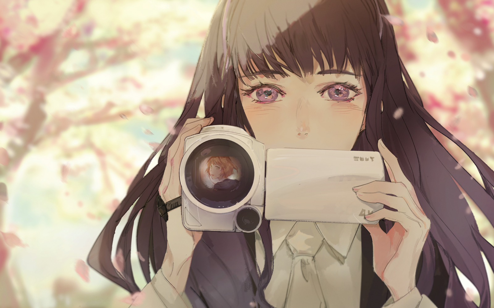 1600x1000 Wallpaper, Card Captor Sakura, anime girls, Daidouji Tomoyo, camera, Desktop