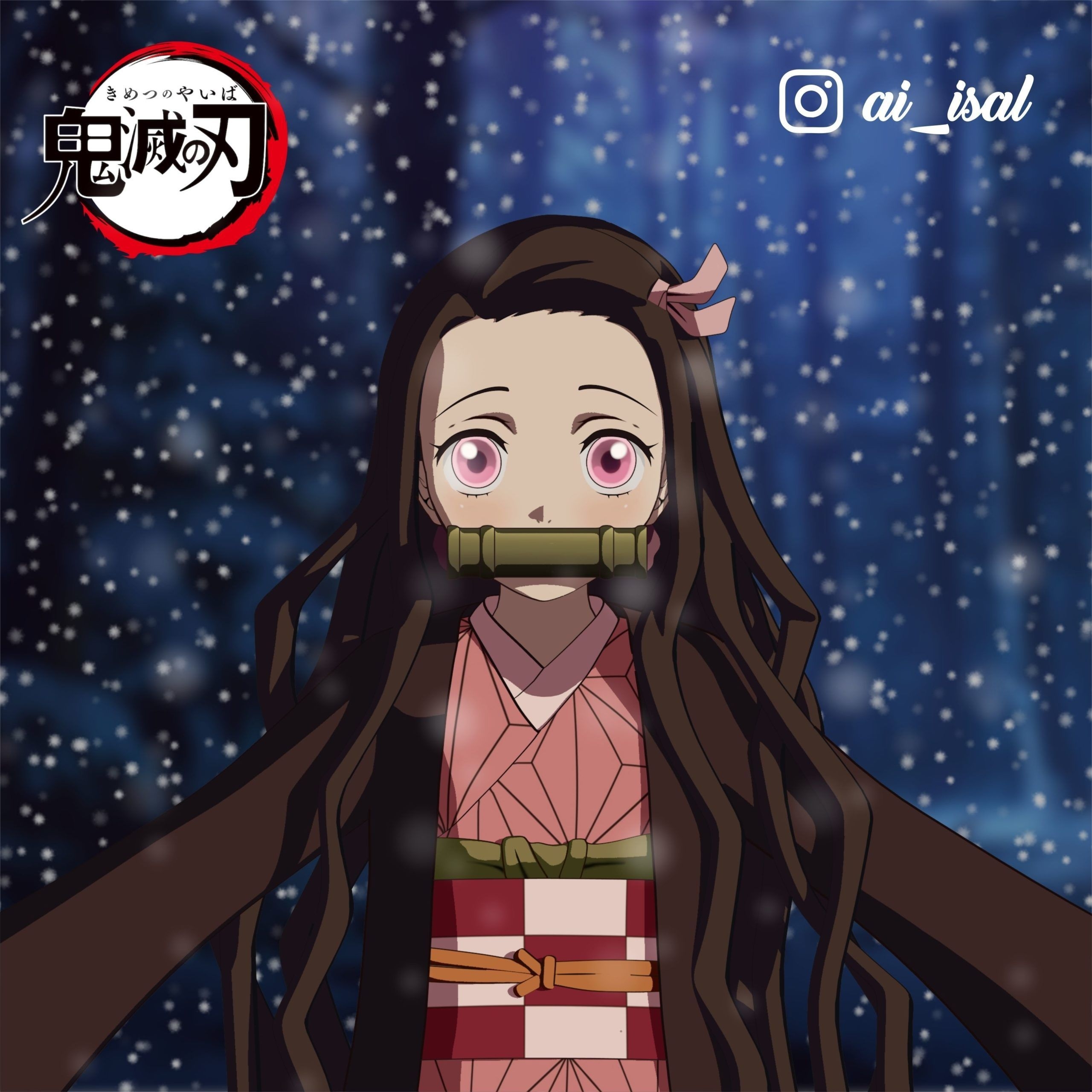 2560x2560 Nezuko Kamado HD Wallpaper. kimetsu no yaiba nezuko wallpaper, Phone