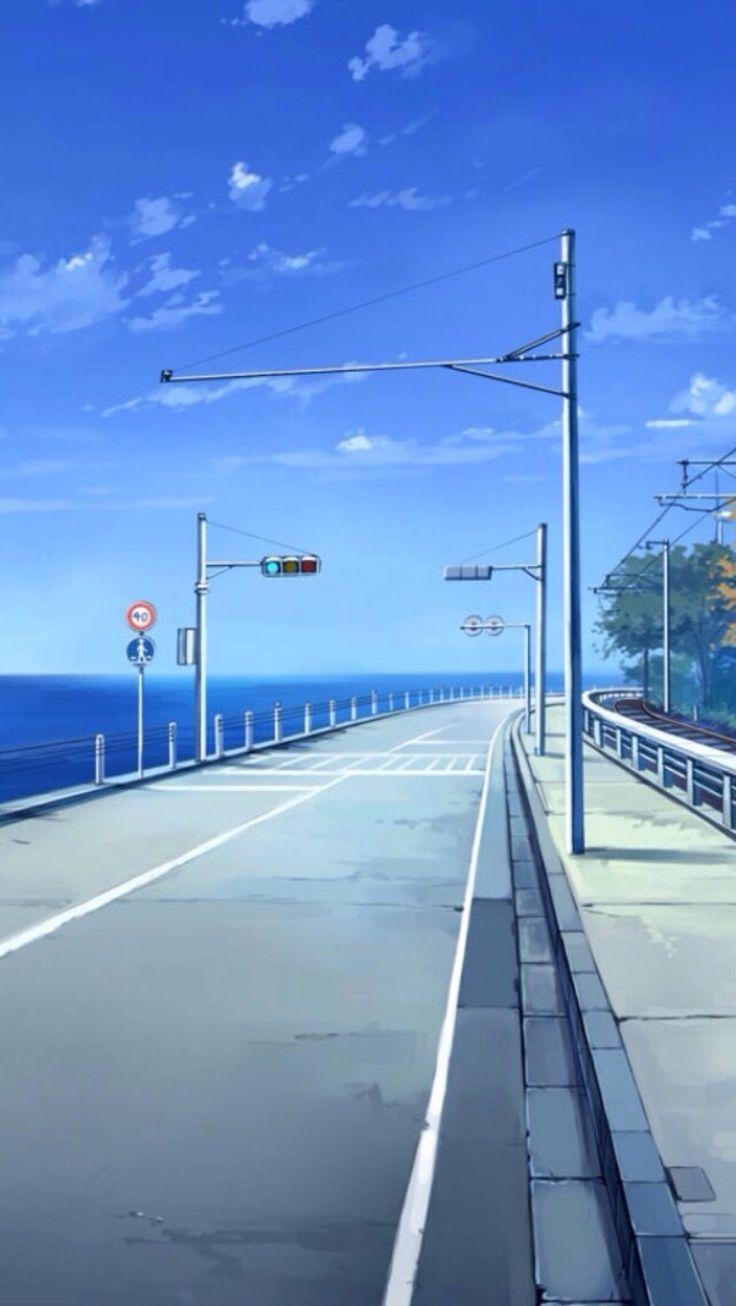 740x1310 theme anime: Aesthetic Anime Background Scenery, Phone