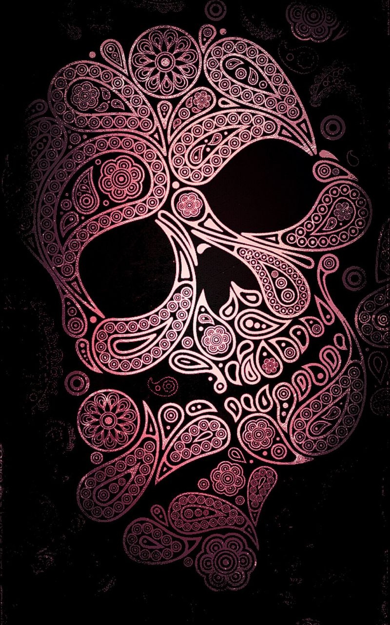 800x1280 Free download Pink And Black Skull Wallpaper [1024x1818] for your Desktop, Mobile & Tablet. Explore Skull Phone Wallpaper. Skull Wallpaper For Android, Free Skull Wallpaper Downloads, Bing Skull and Bone Wallpaper, Phone