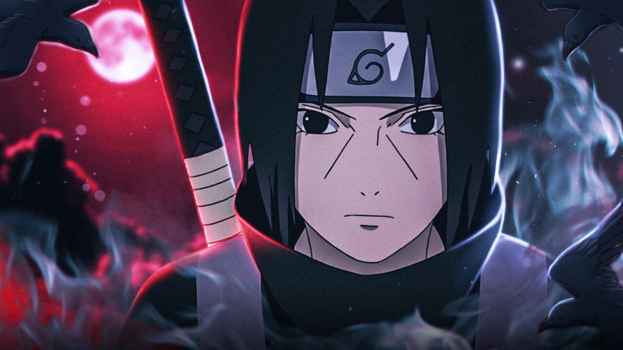 1280x720 Anime Wallpaper Art With Itachi, Desktop