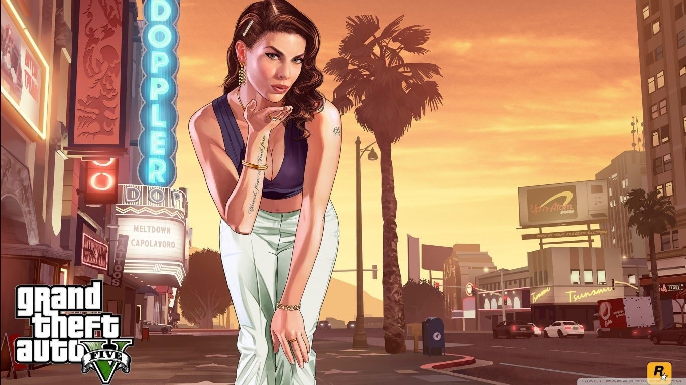 1370x770 Women GTA 5 Wallpaper, Desktop