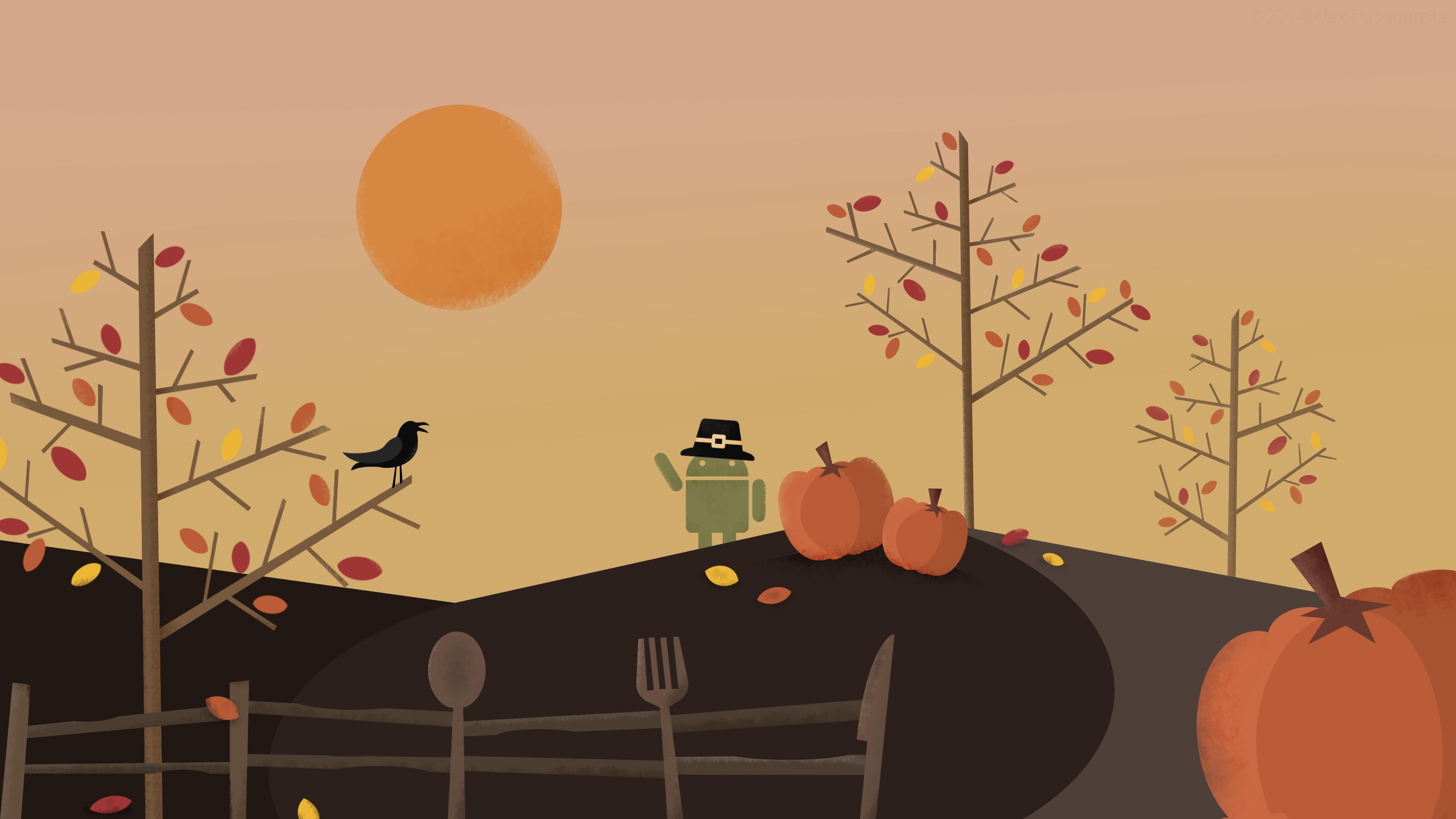 3840x2160 Cute Thanksgiving Wallpaper, Desktop