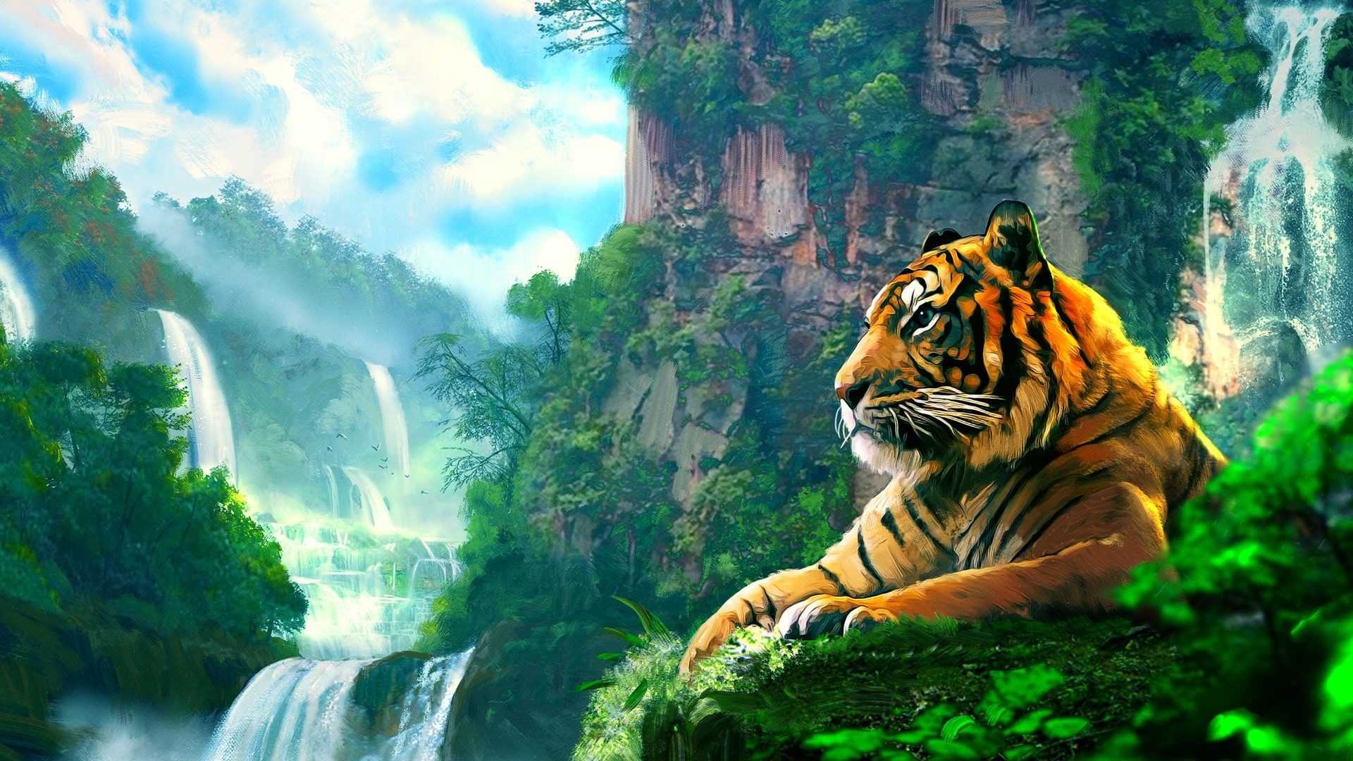 1920x1080 Aesthetic Tiger Wallpaper Free HD Wallpaper, Desktop