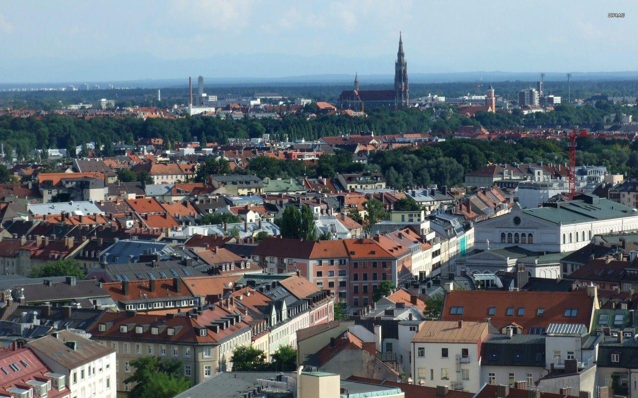 1280x800 Munich Aerial View wallpaper. Munich Aerial View, Desktop